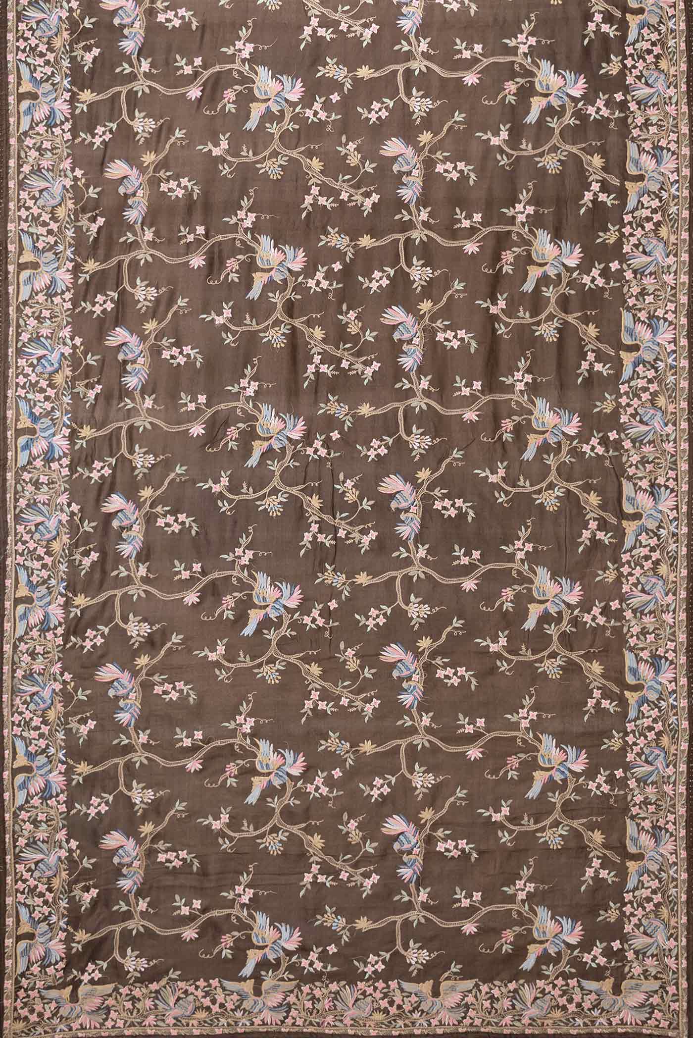 Brown Dual Tone Tussar Saree - Image 6