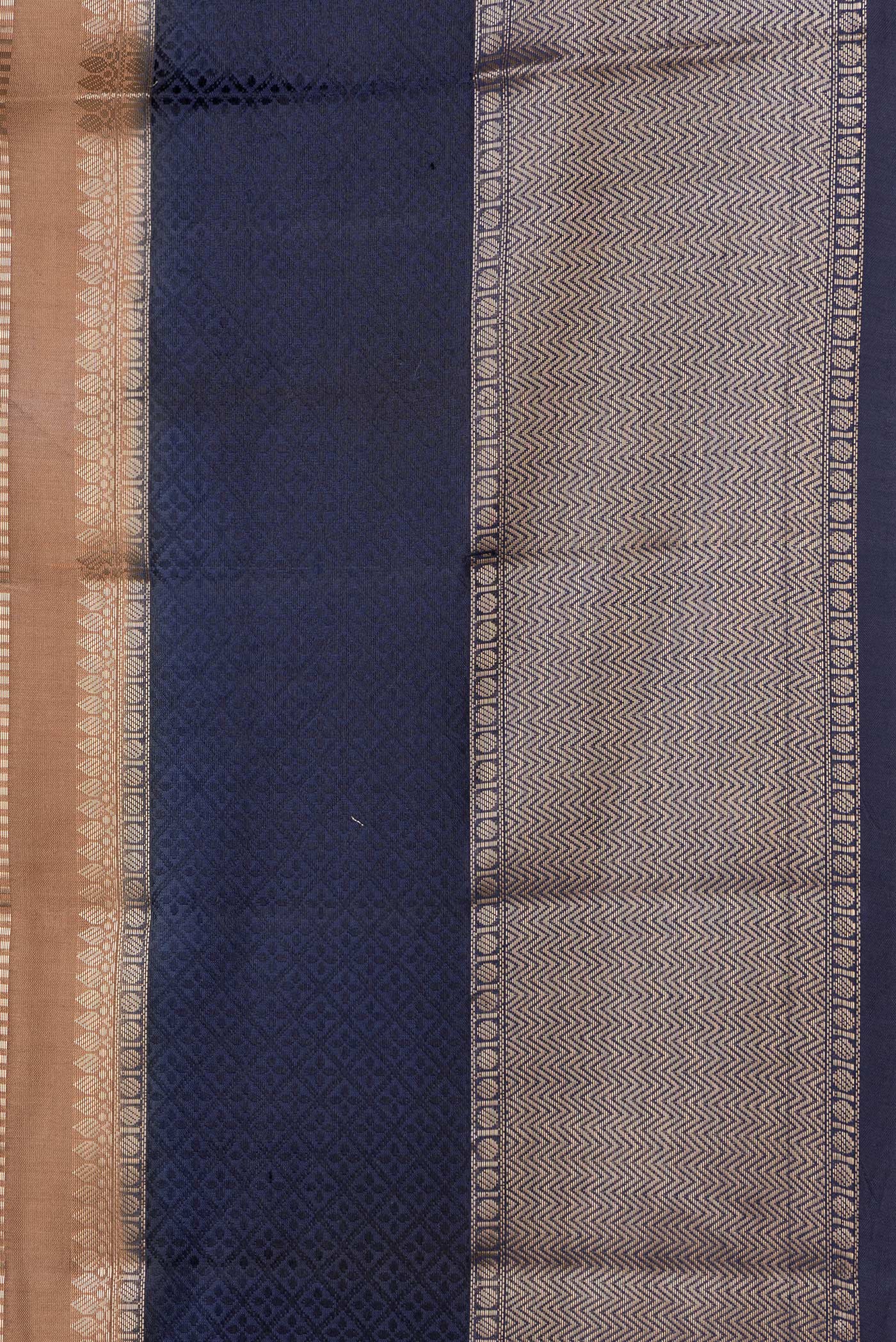 Brown Banarasi Raw Silk Saree - Image 3
