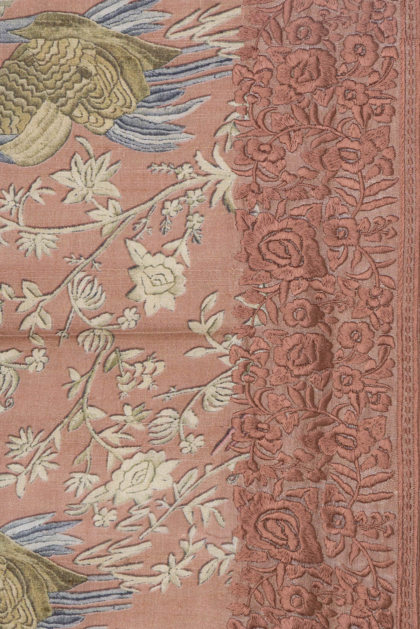 Brown Tussar Silk Saree - Image 3