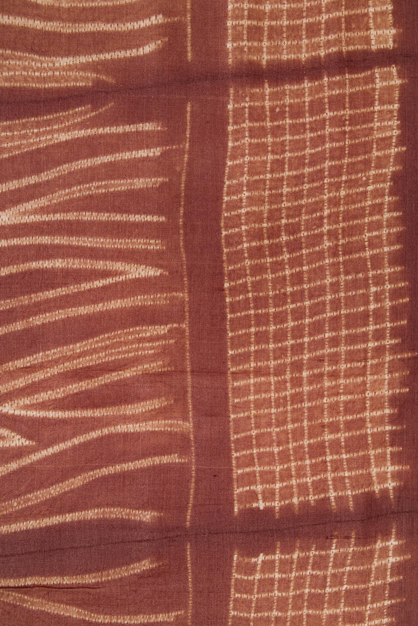 Brown Tussar Silk Saree - Image 3