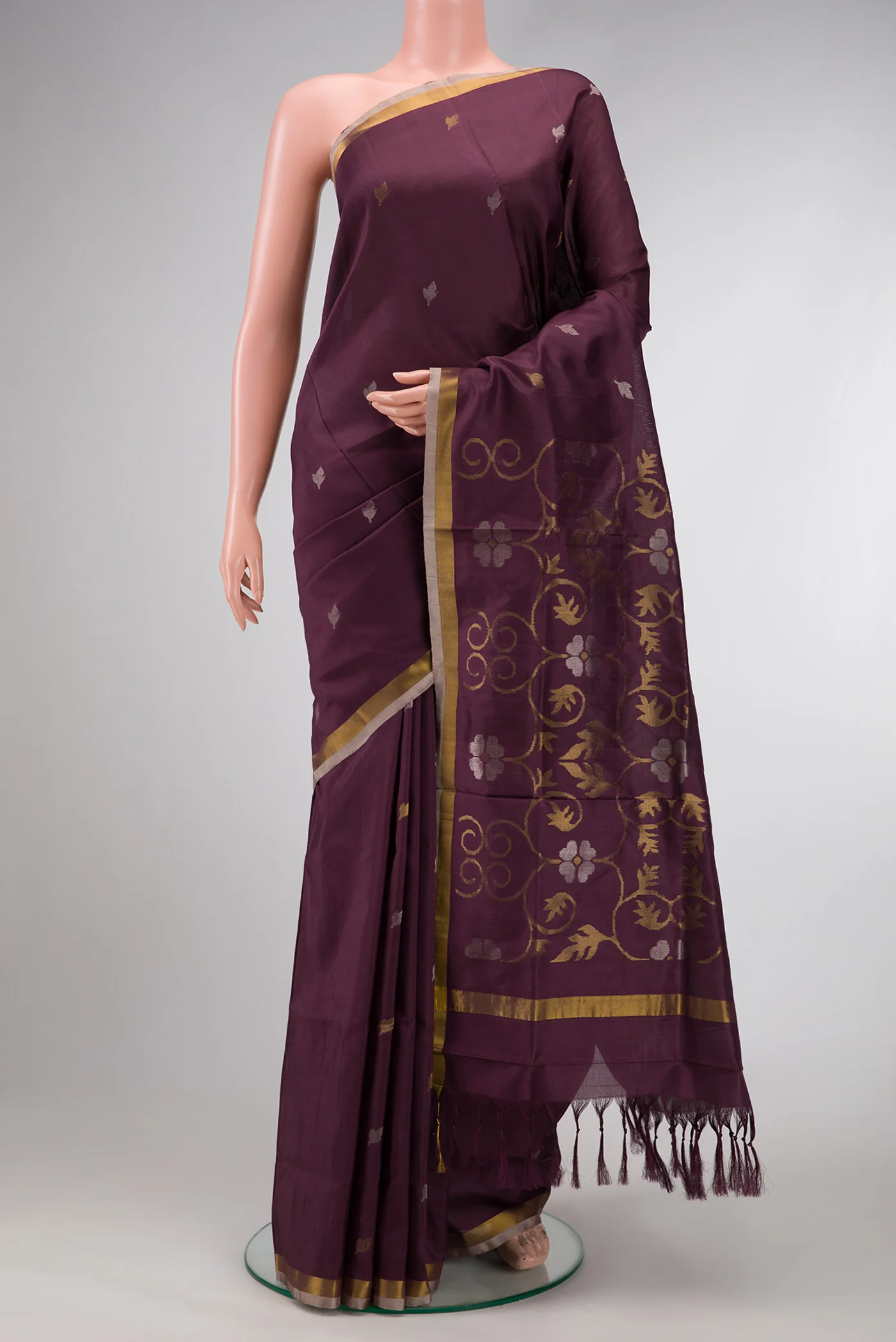 Purple Uppada Silk Saree