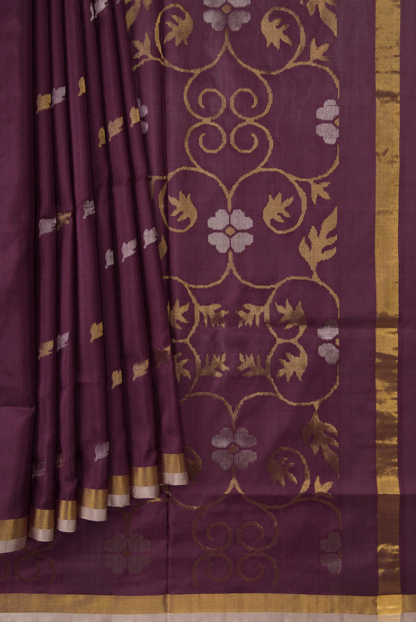 Purple Uppada Silk Saree - Image 4