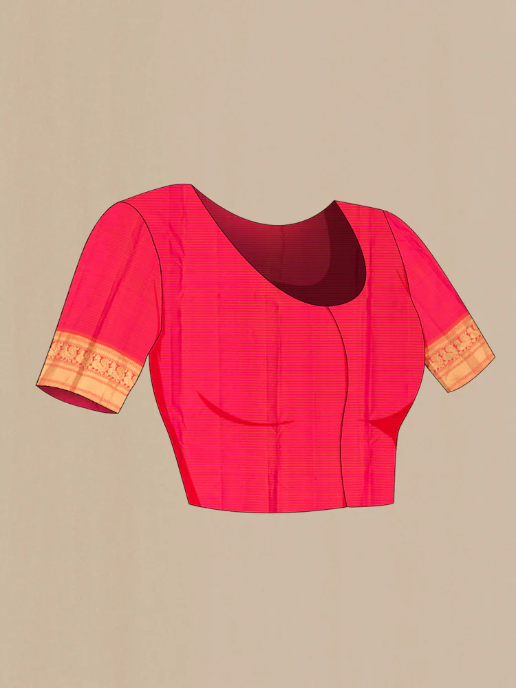 Brown Kanchipuram Silk Saree - Image 4