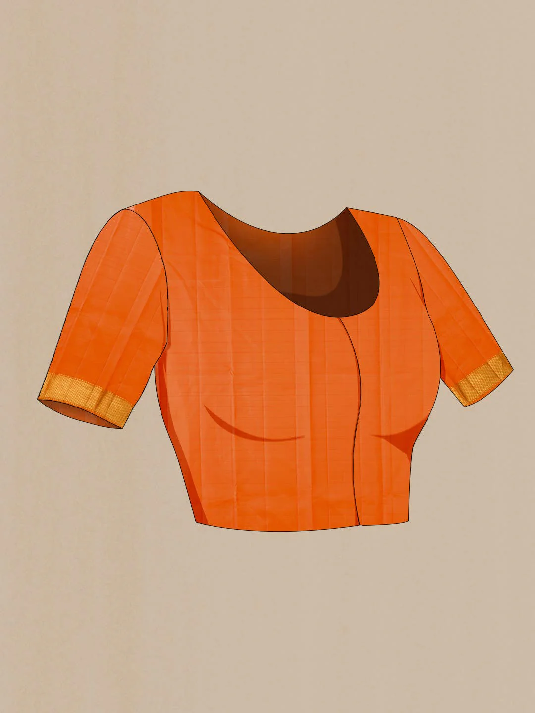 Brown Kanchipuram Silk Saree - Image 6