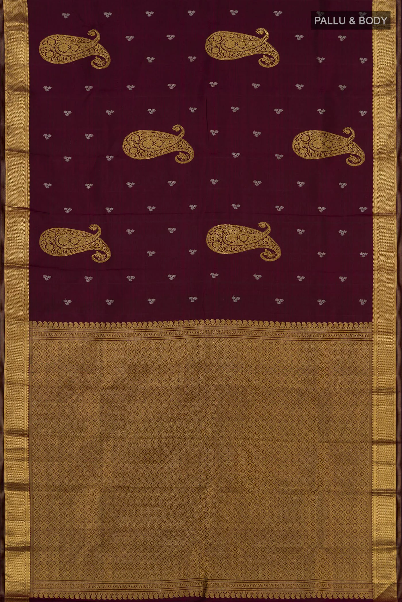Coffee Brown Kanjivaram Silk Saree - Image 5
