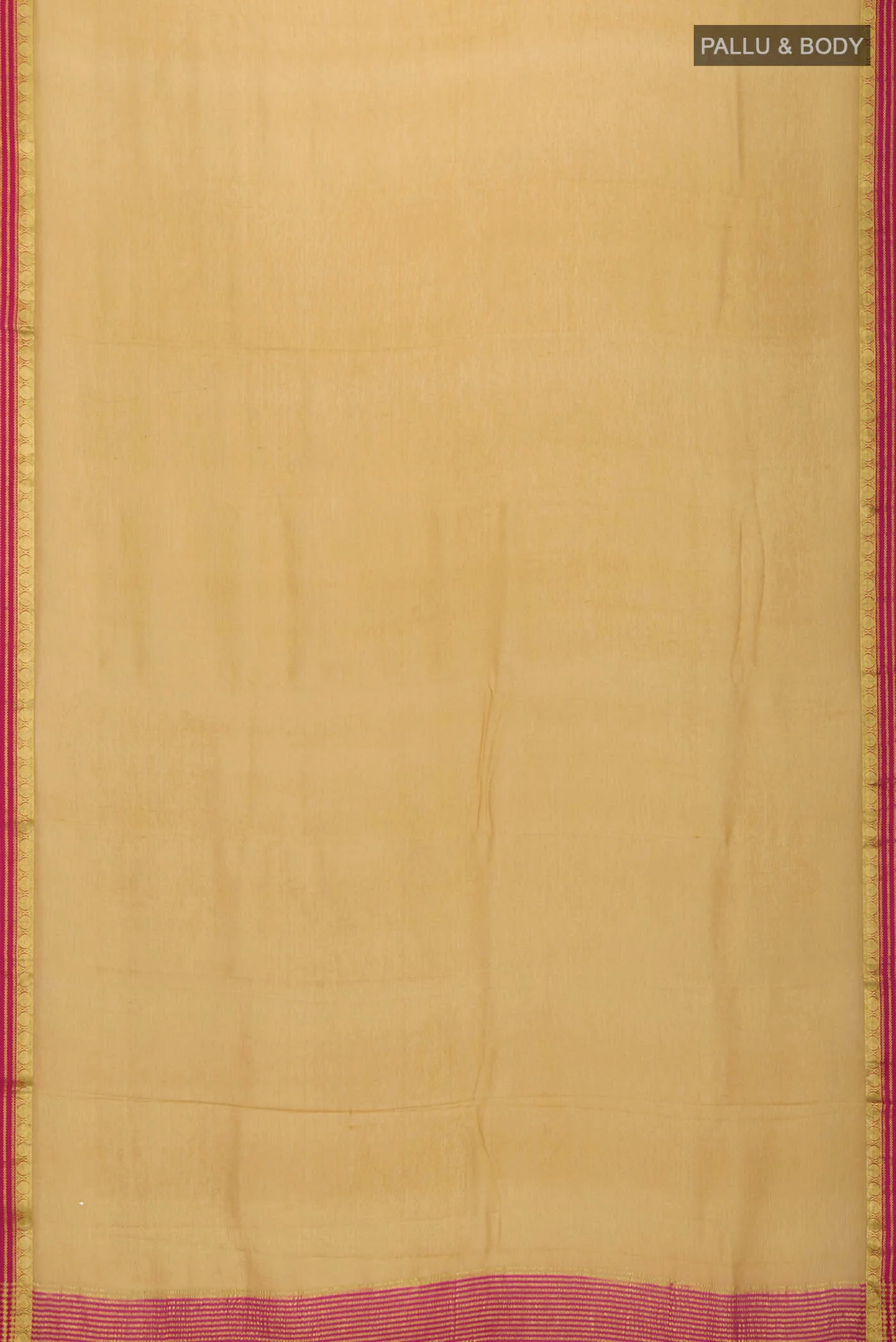 Beige Mysore Chiffon Saree - Image 5