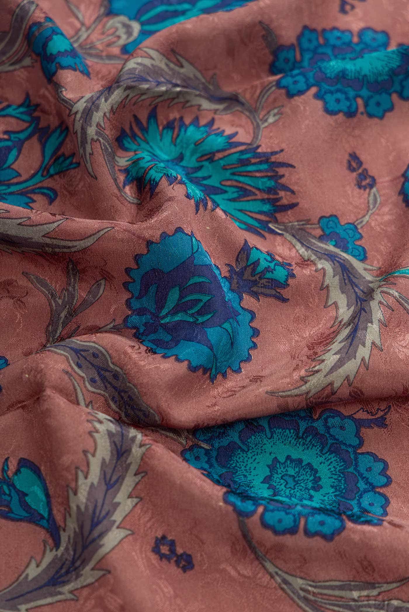 Brown Mysore Crepe Saree - Image 3
