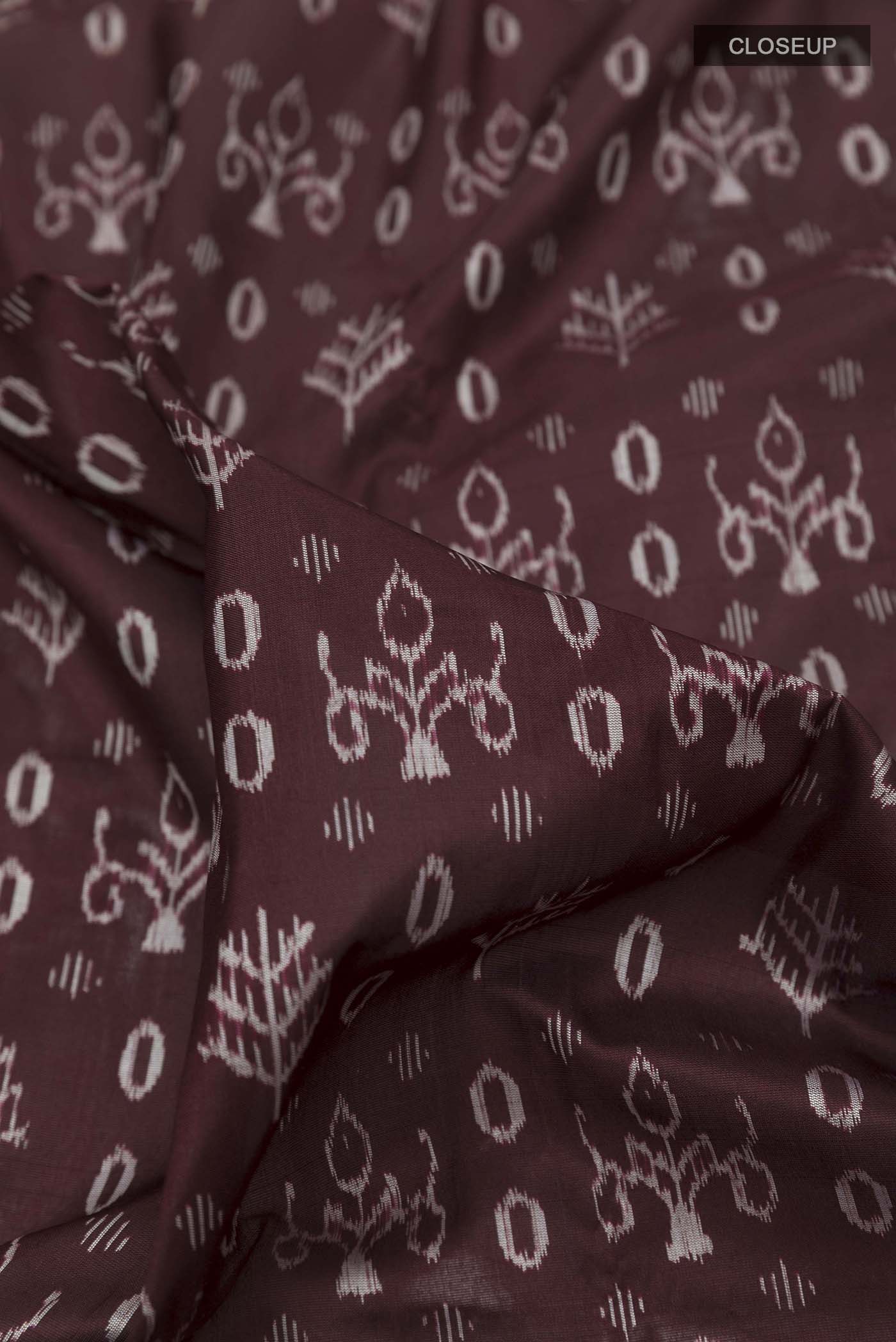 Brown Orissa Silk Saree - Image 2