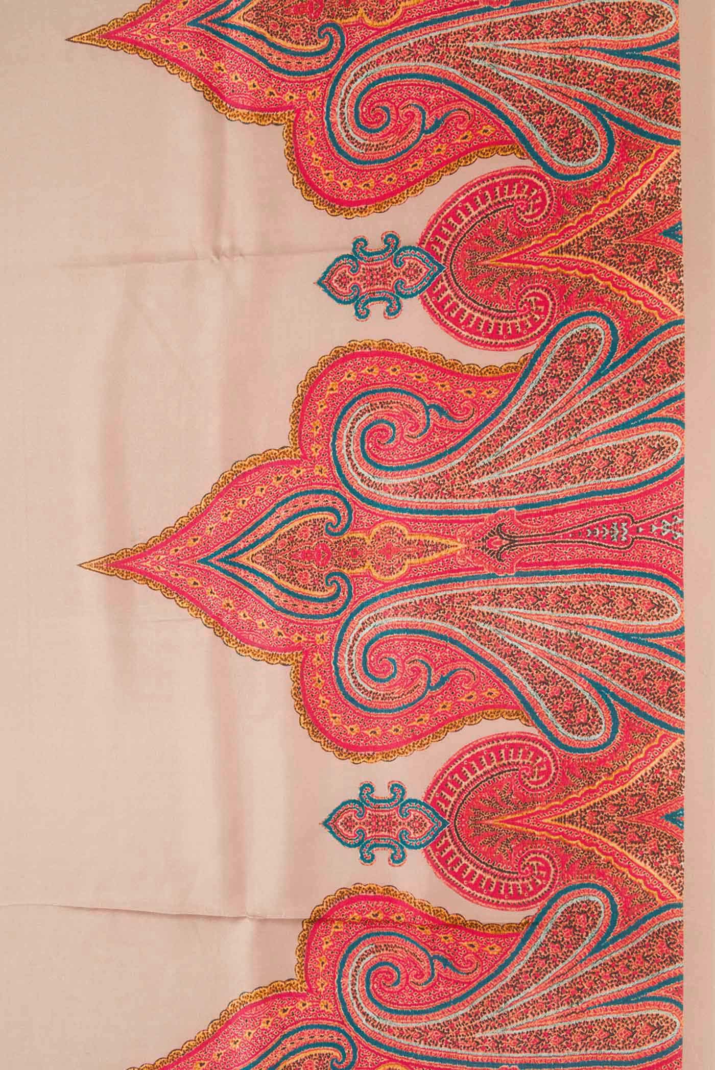 Brown Printed Silk Saree - Image 3
