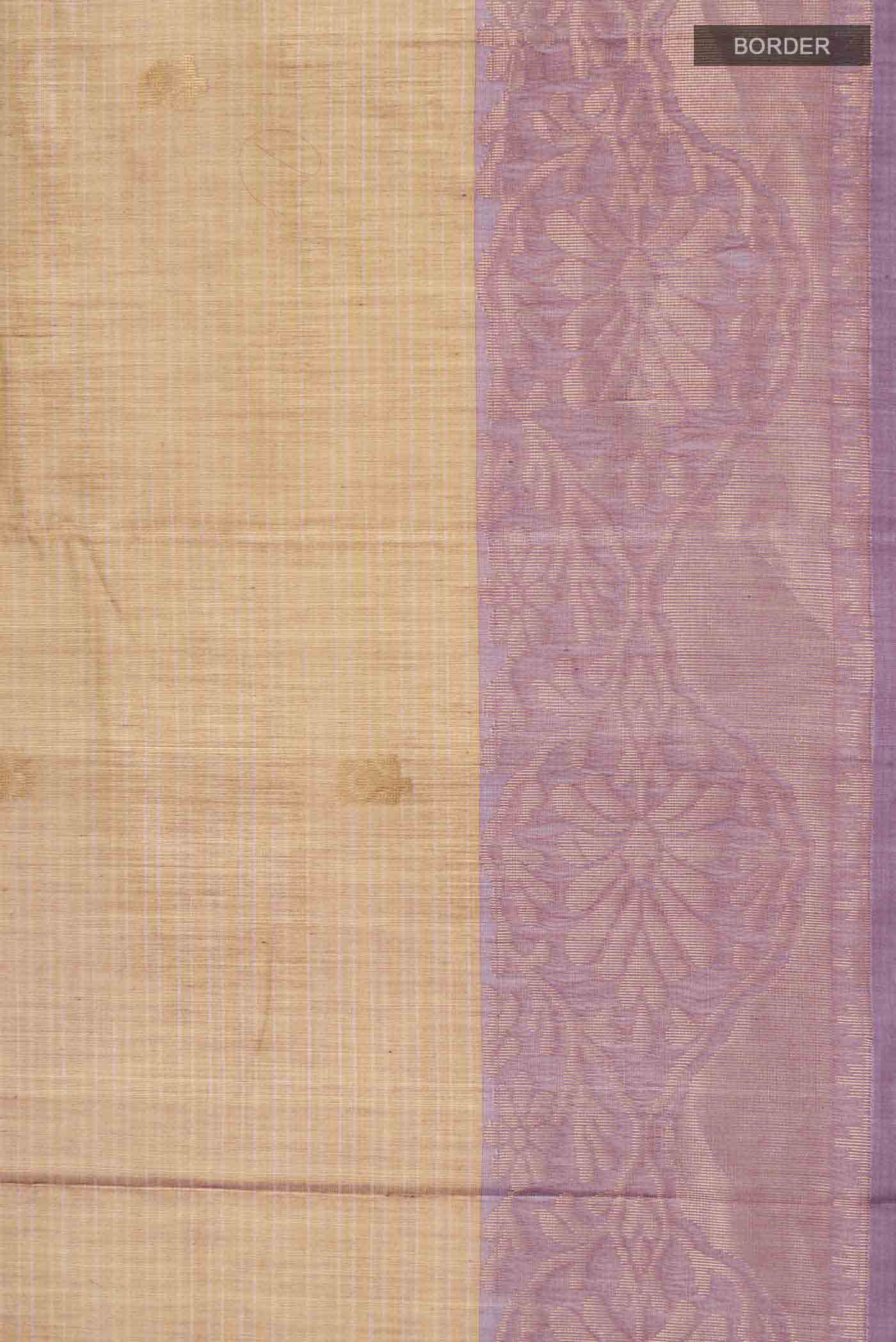 Brown Silk Cotton Saree - Image 3