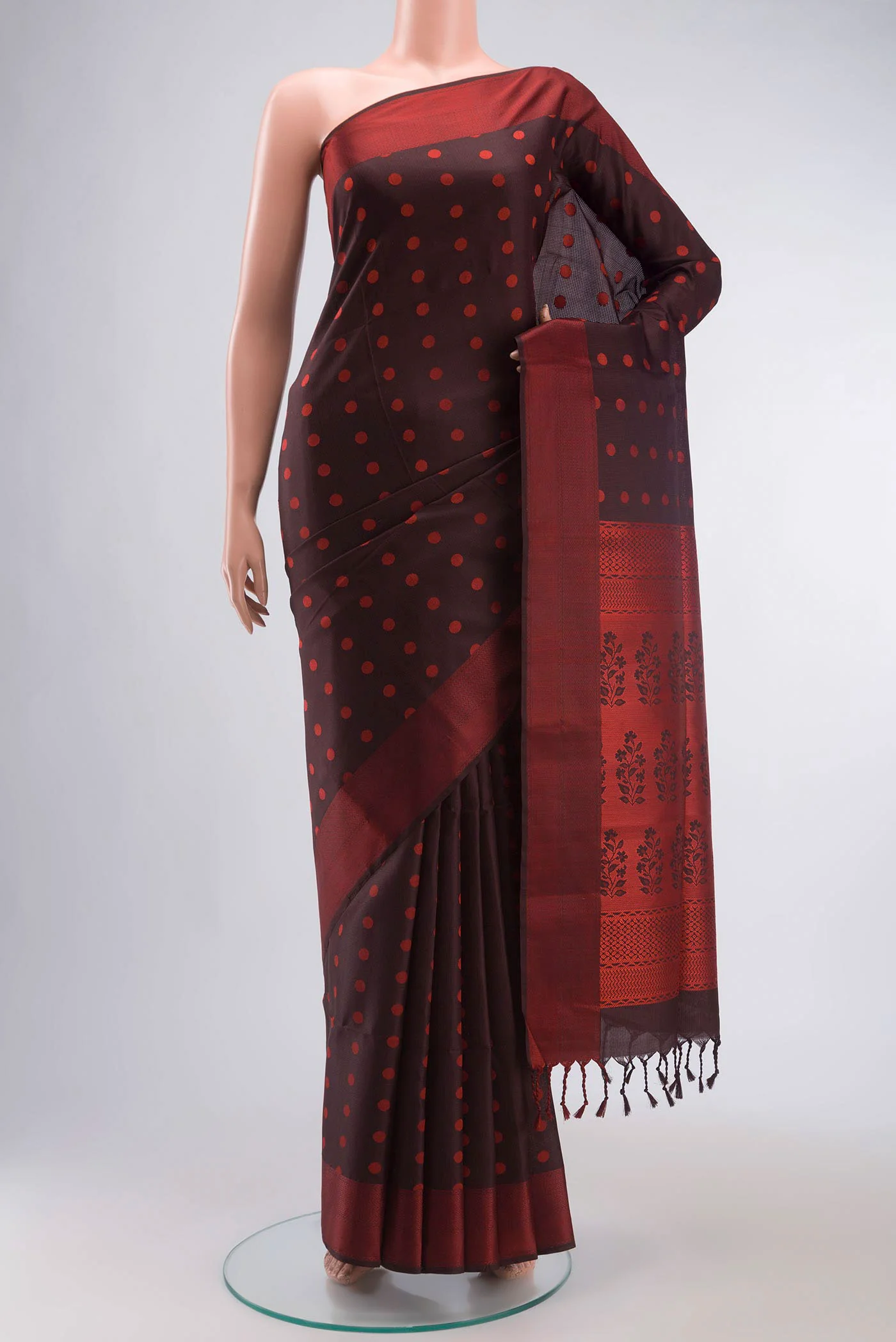 Brown Soft Silk Saree