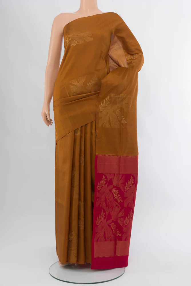 Brown Soft Silk Saree