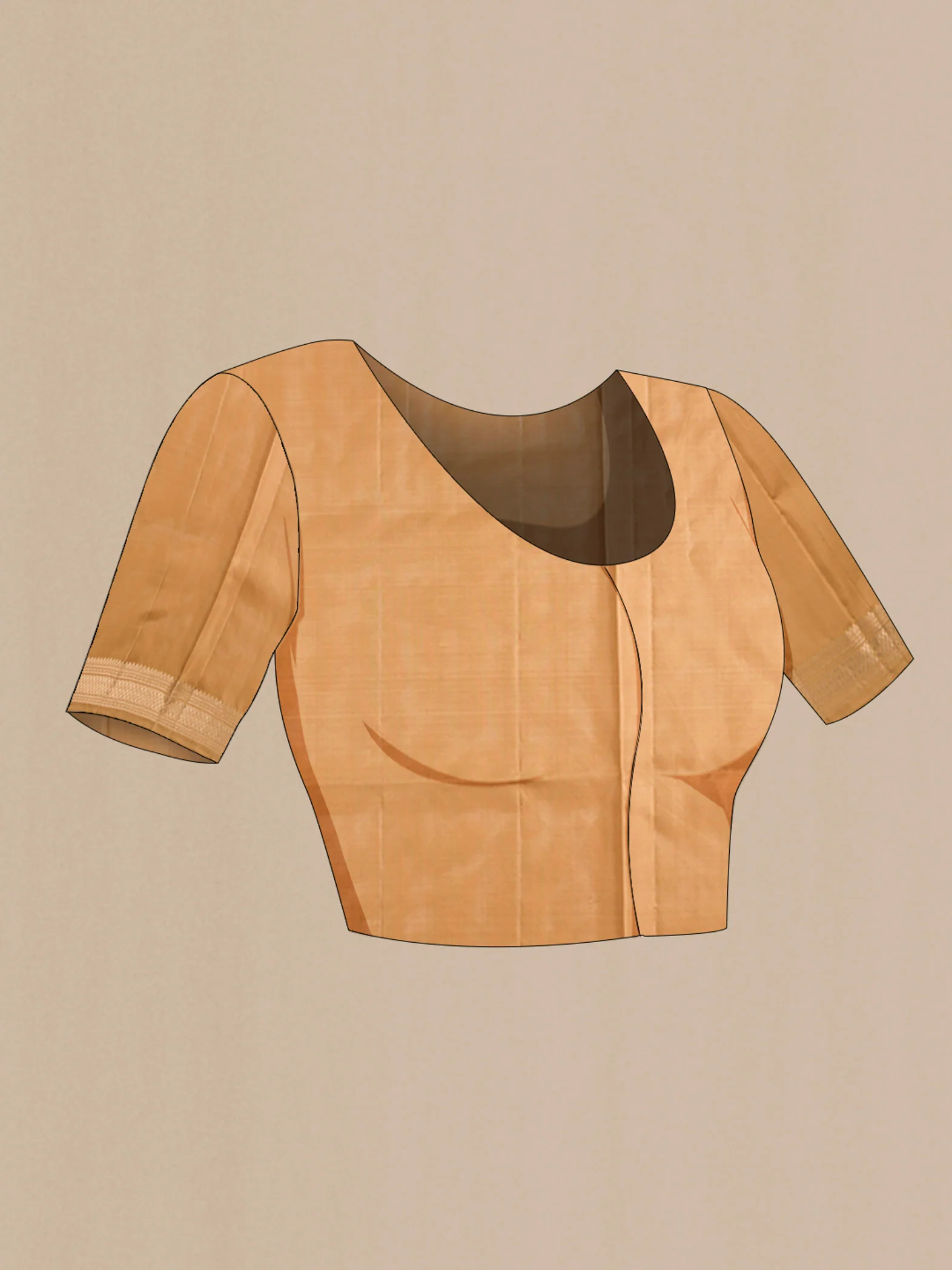 Brown Soft Silk Saree - Image 4