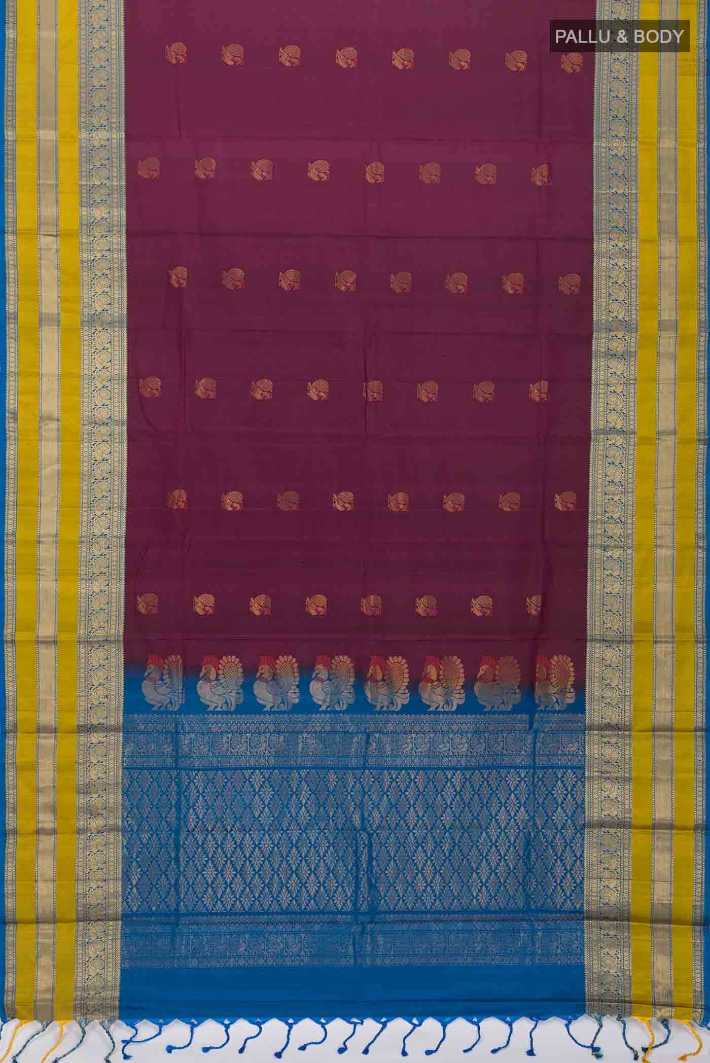 Brown Soft Silk Saree - Image 3