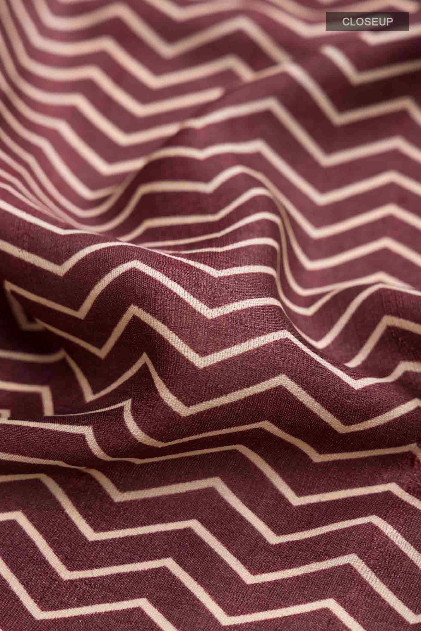Brown Tussar Silk Saree - Image 2
