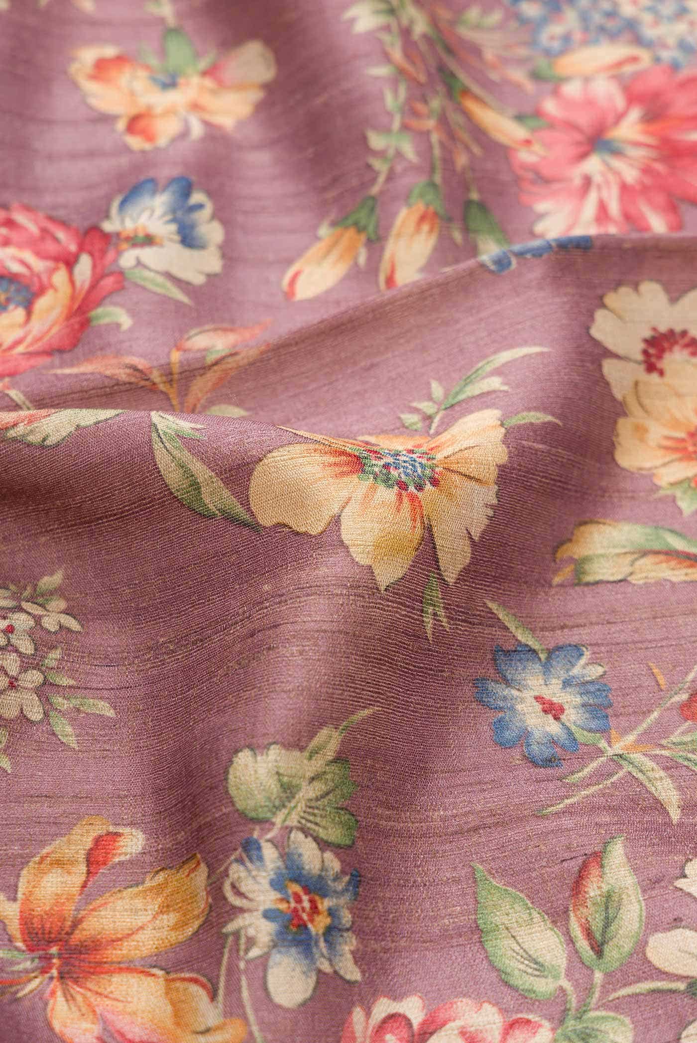 Brown Tussar Silk Saree - Image 2