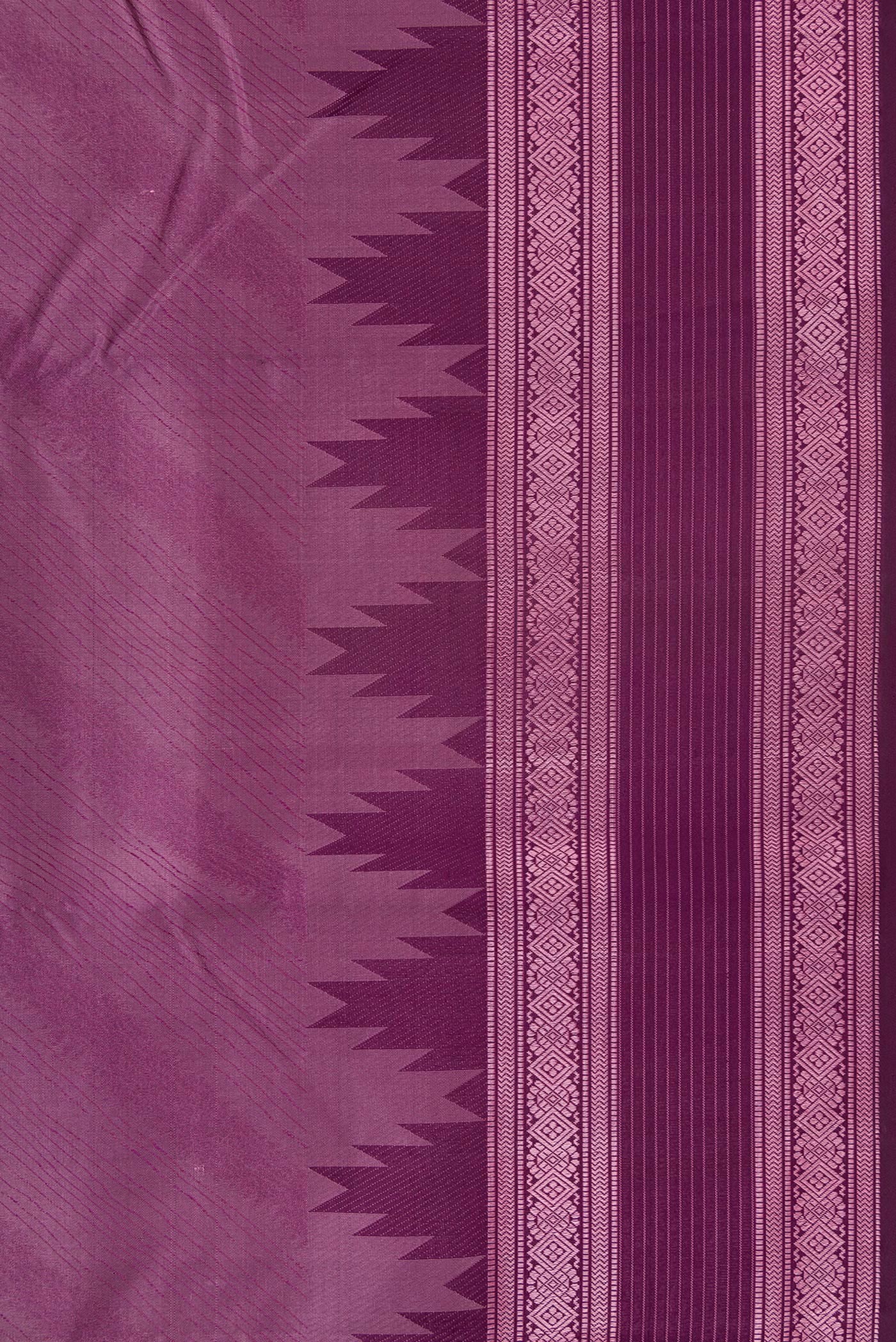 Purple Kanchipuram Silk Saree - Image 3