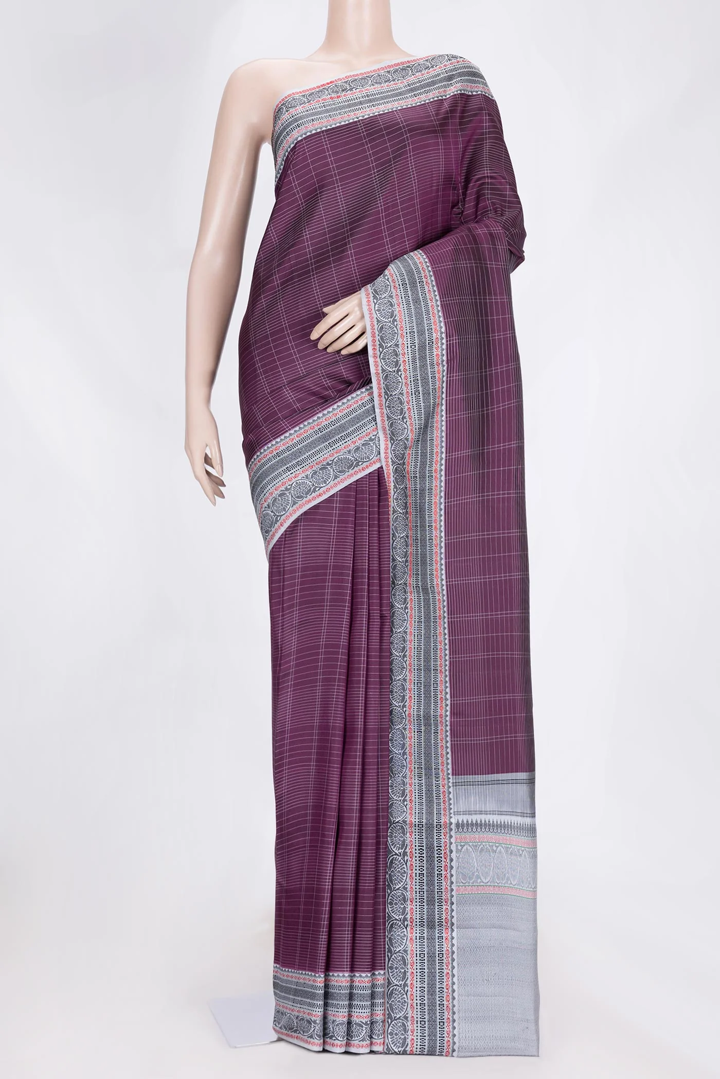 Purple Kanjivaram Saree