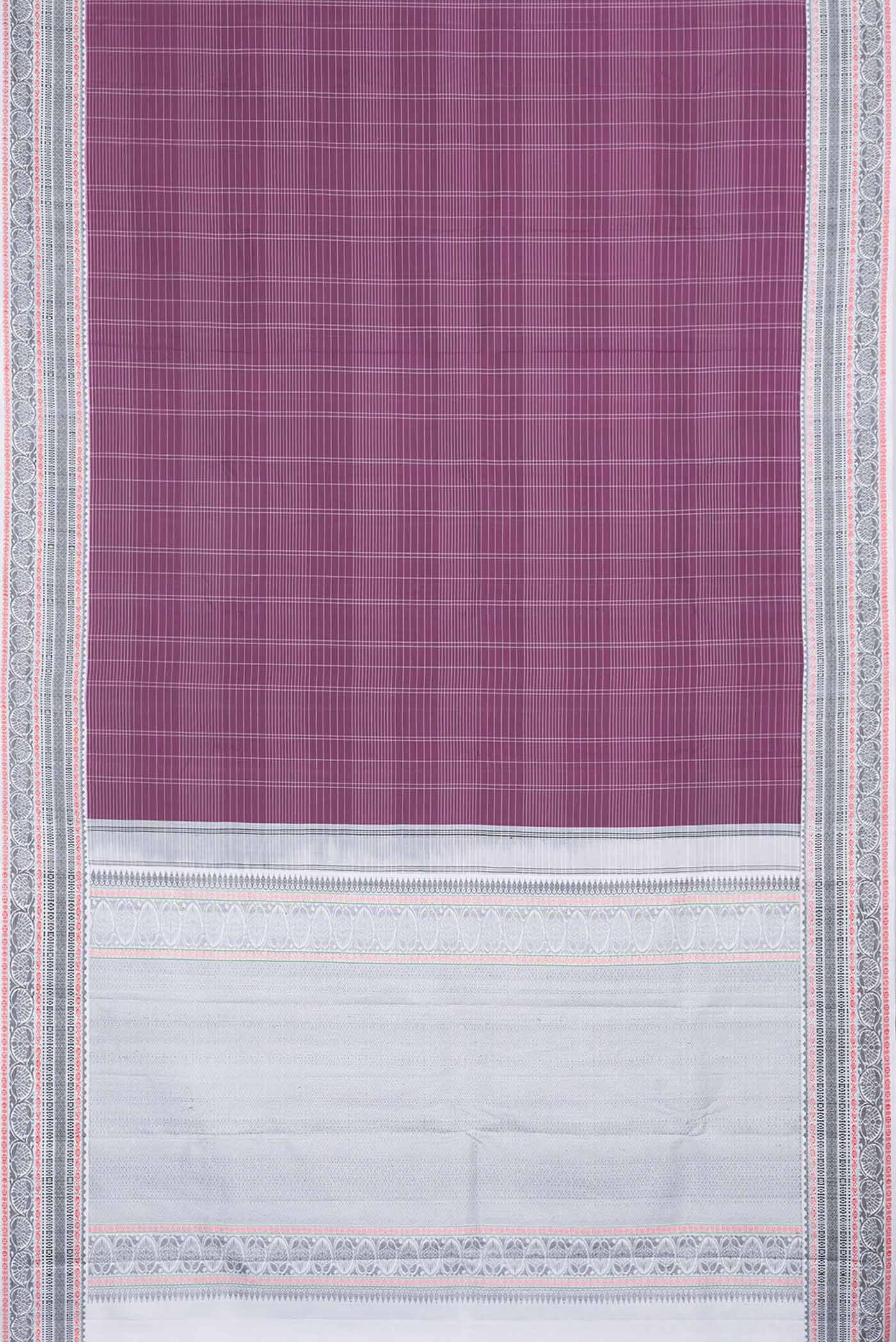 Purple Kanjivaram Saree - Image 6