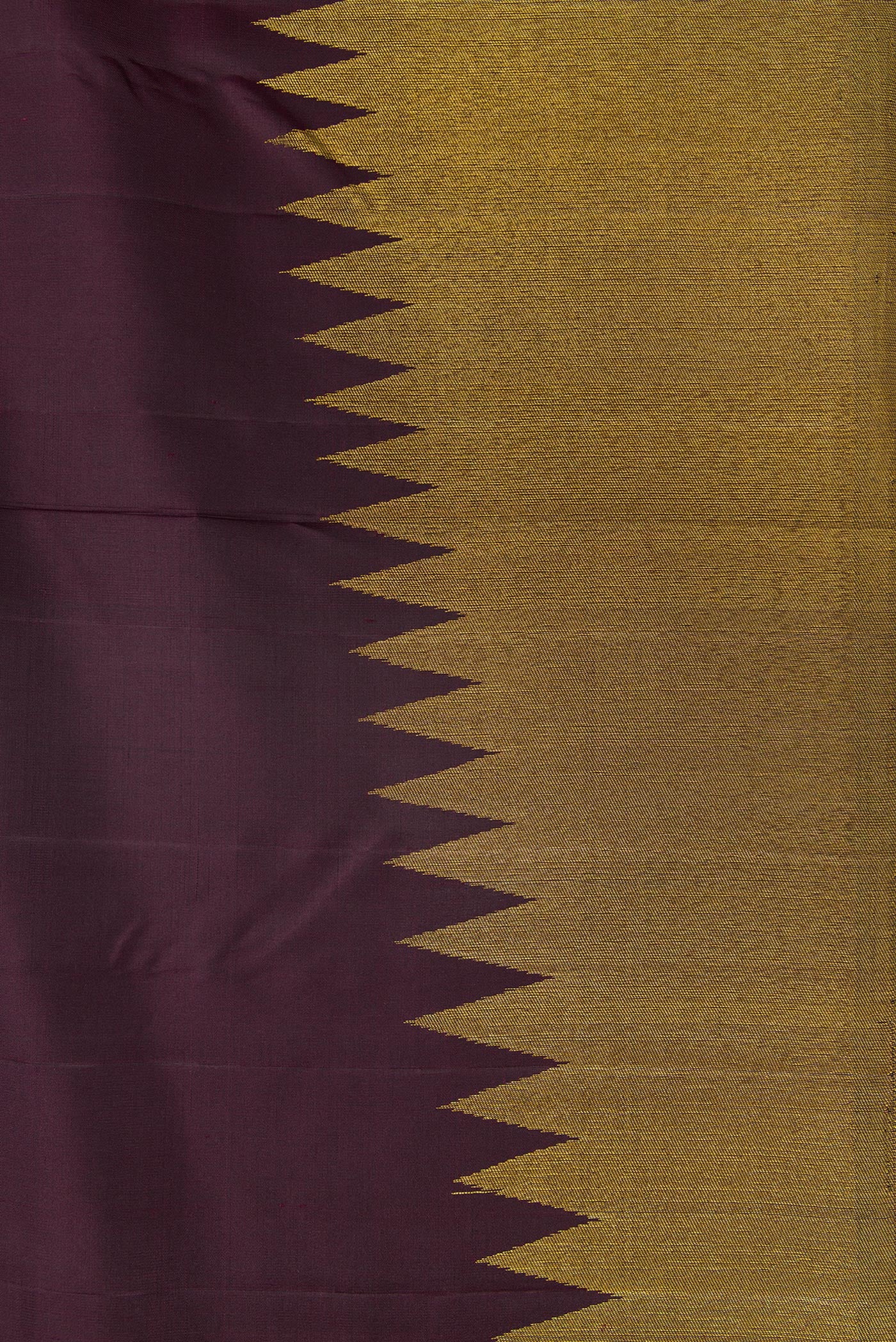 Burgundy Kanjivaram Silk Saree - Image 3