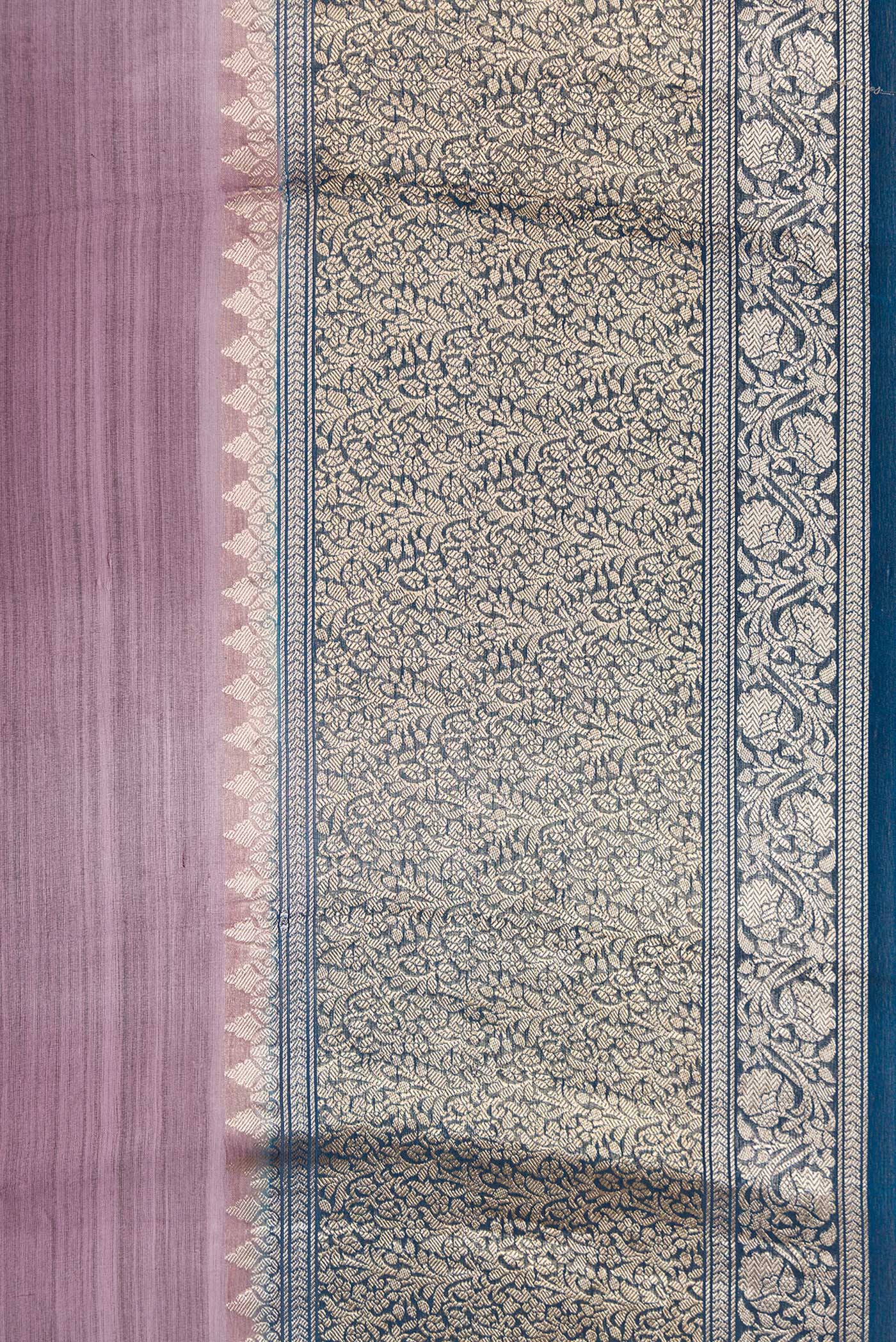 Burgundy Organza Silk Saree - Image 3