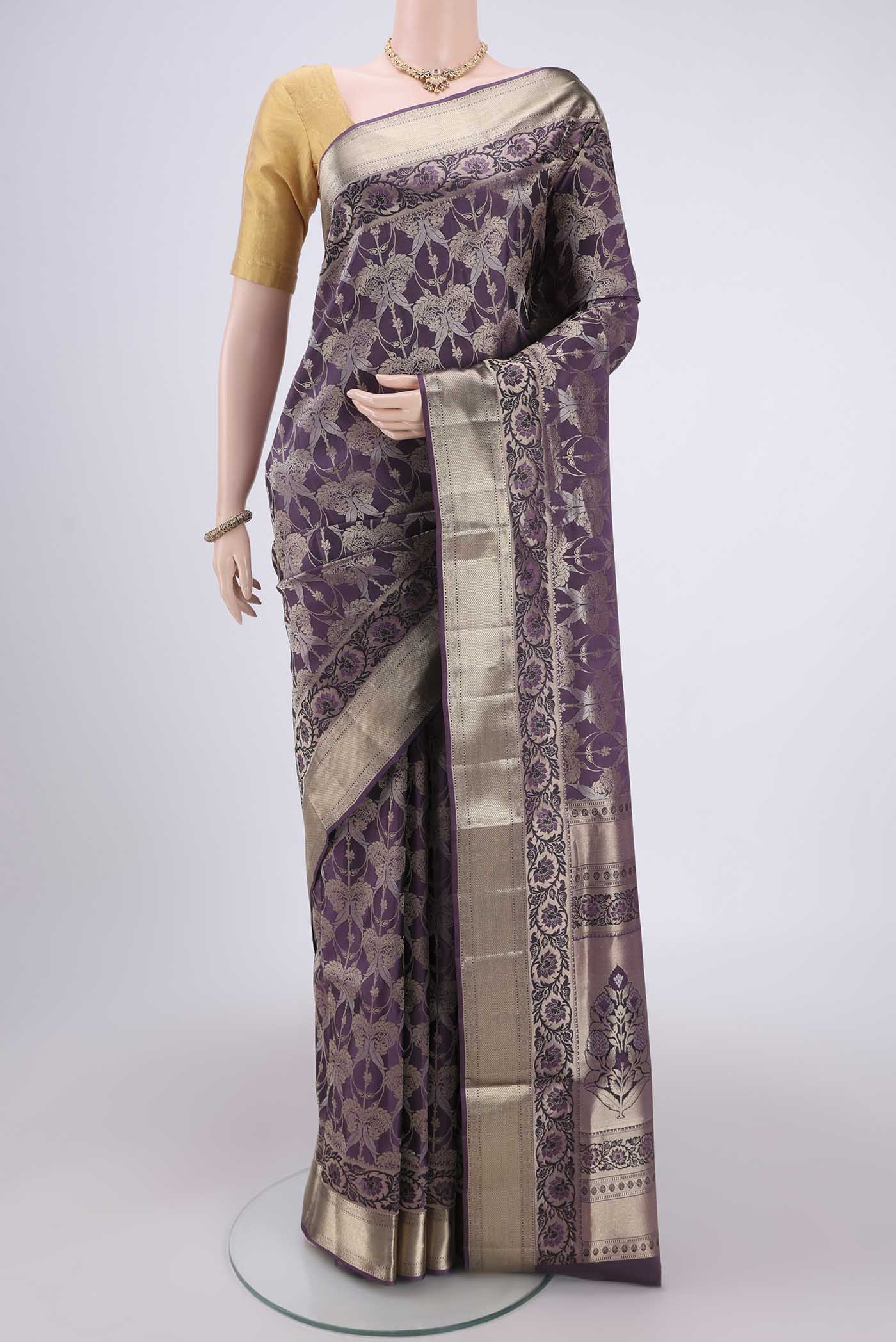 Purple Soft Silk Saree