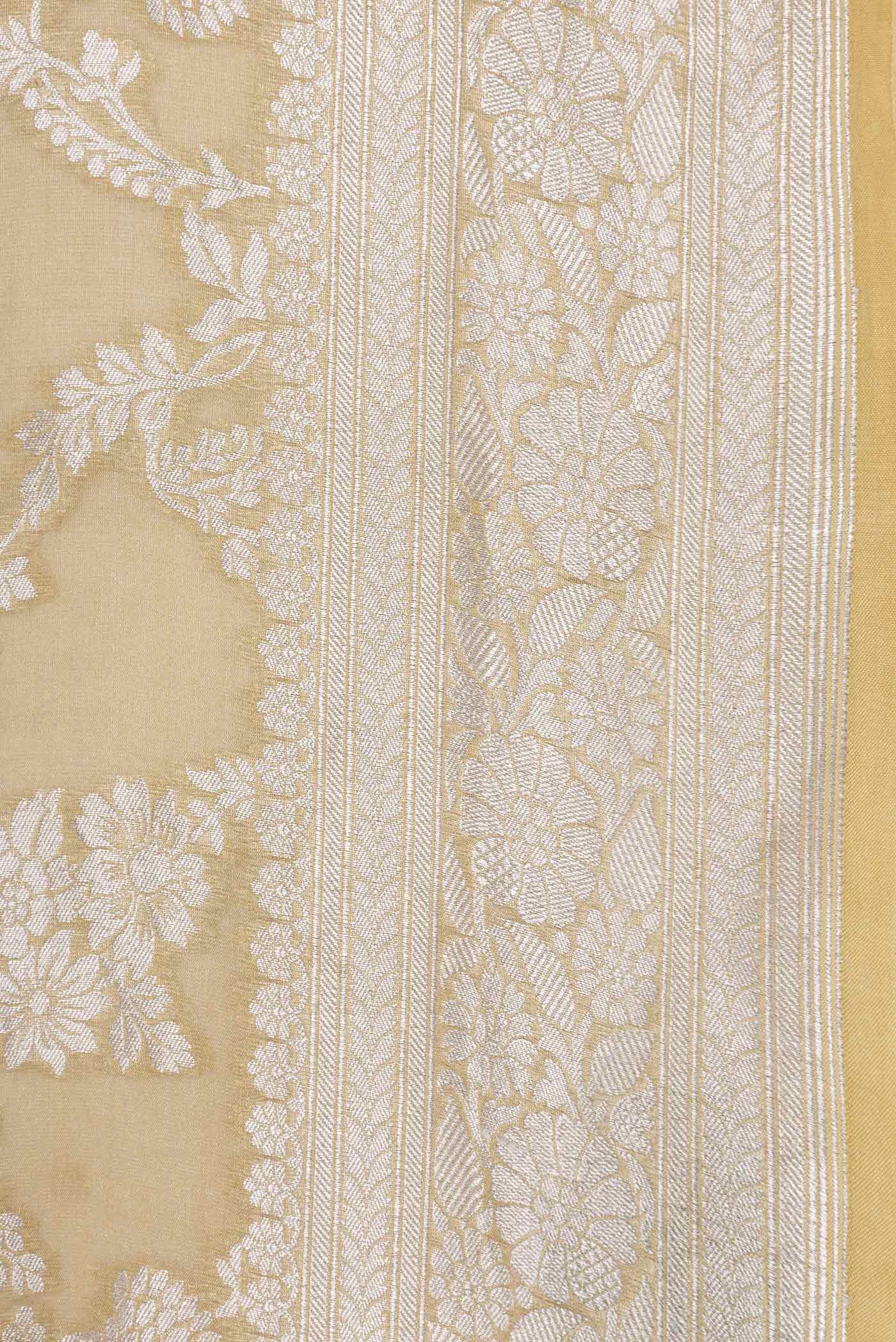 Caramel Dual Tone Mysore Georgette Saree - Image 2