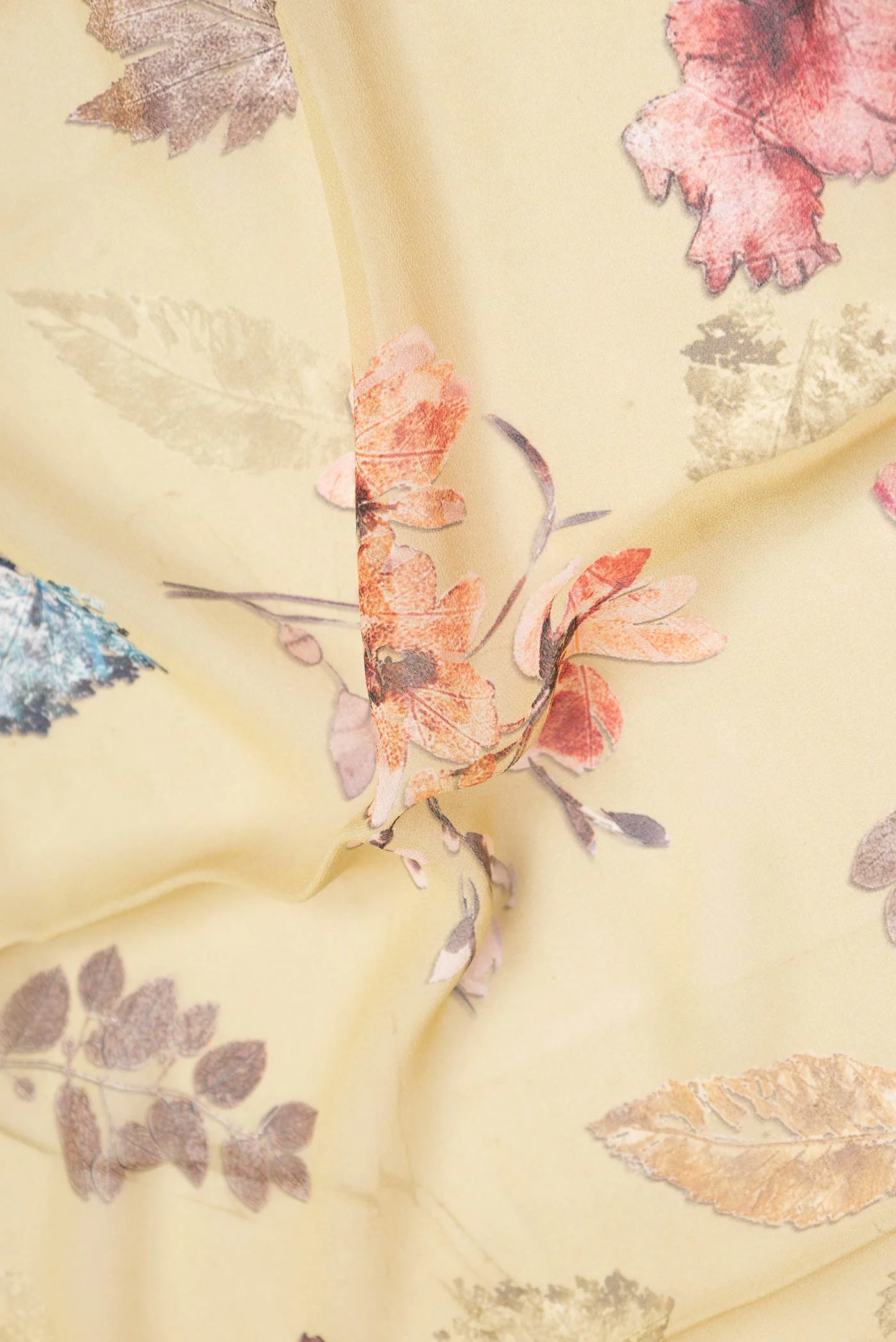 Caramel Mysore Georgette Saree - Image 2