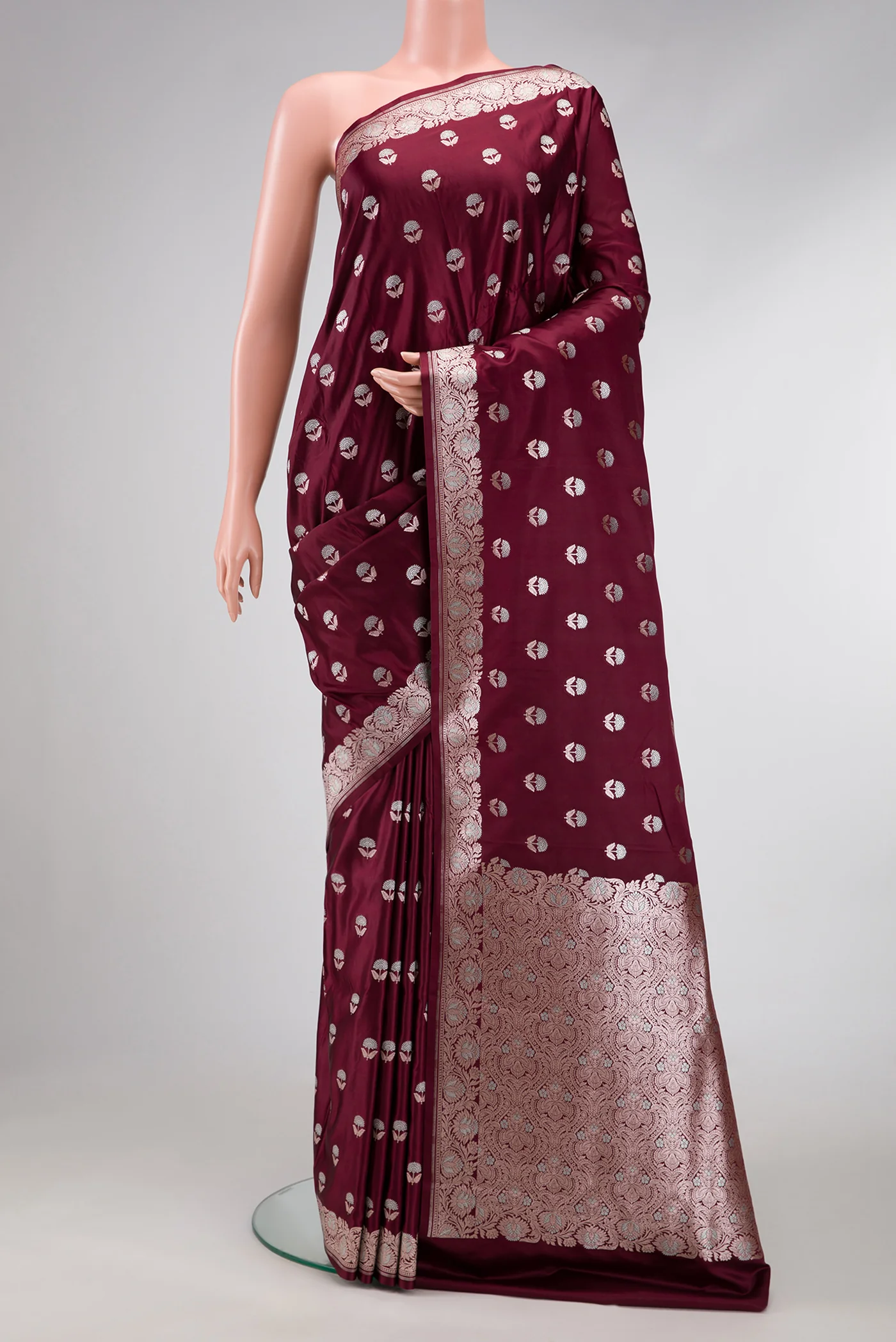 Coffee Brown Blended Banarasi Silk Saree