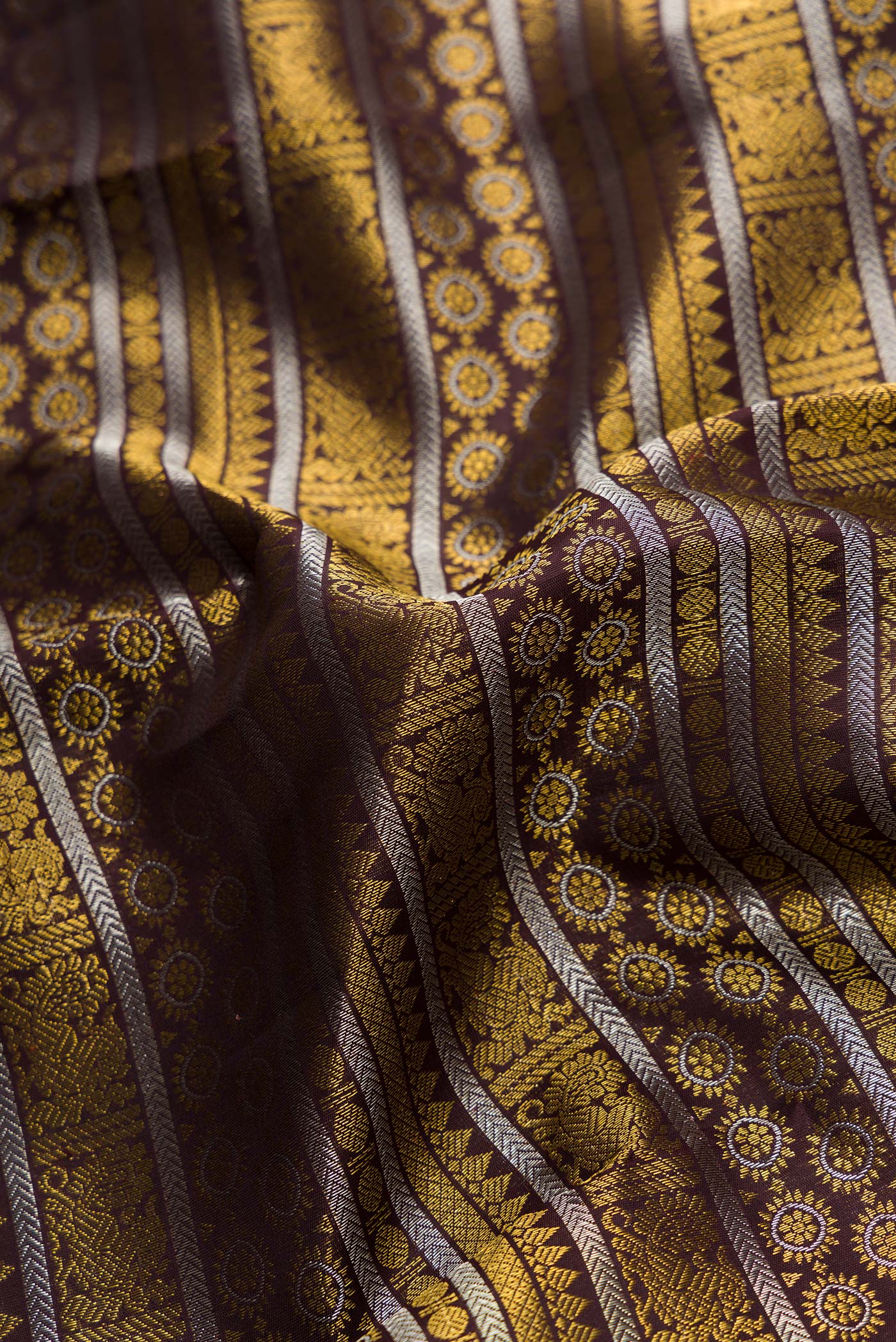 Coffee Brown Kanchipuram Silk Saree - Image 2