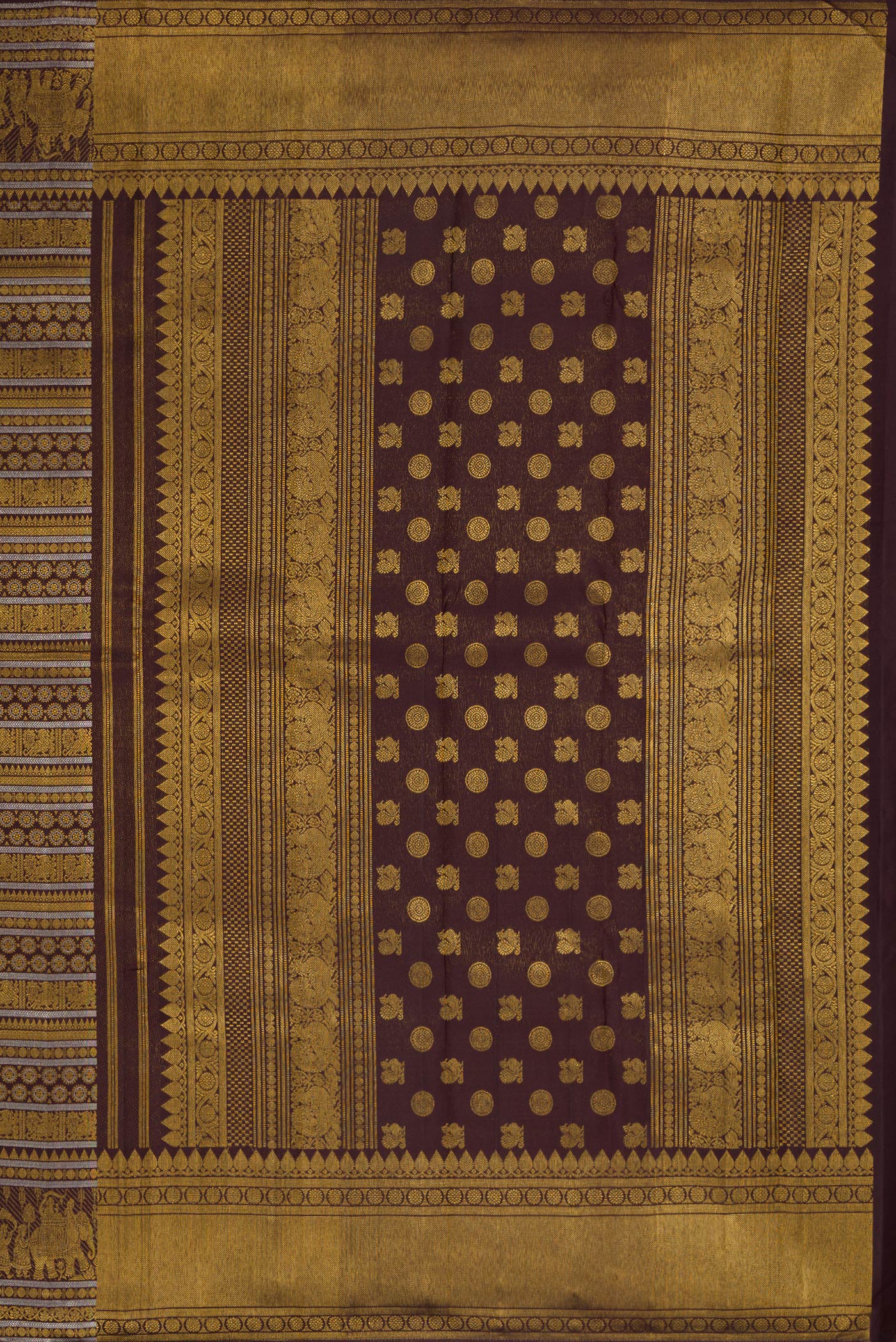 Coffee Brown Kanchipuram Silk Saree - Image 7