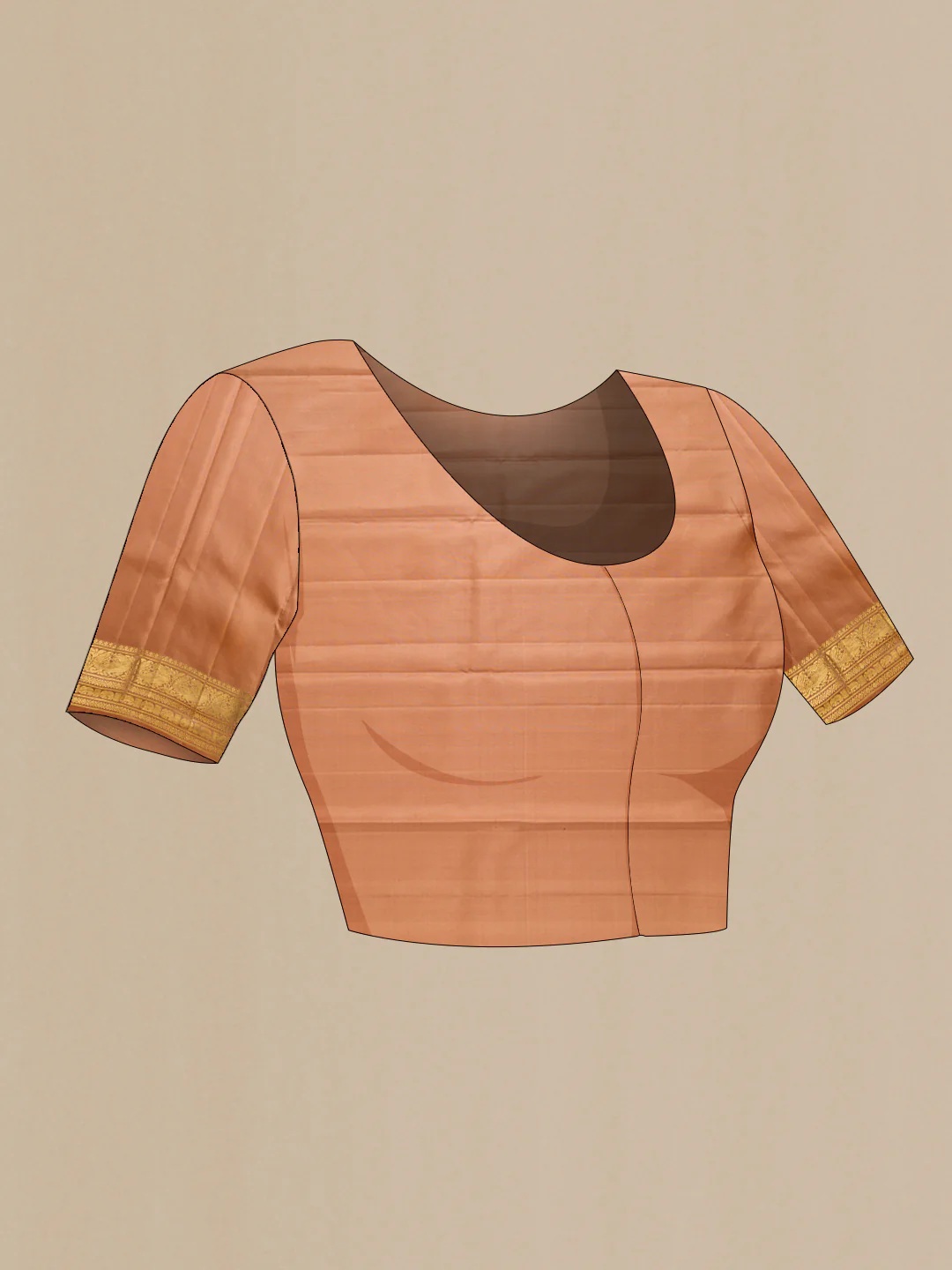 Maroon Kanjivaram Silk Saree - Image 5