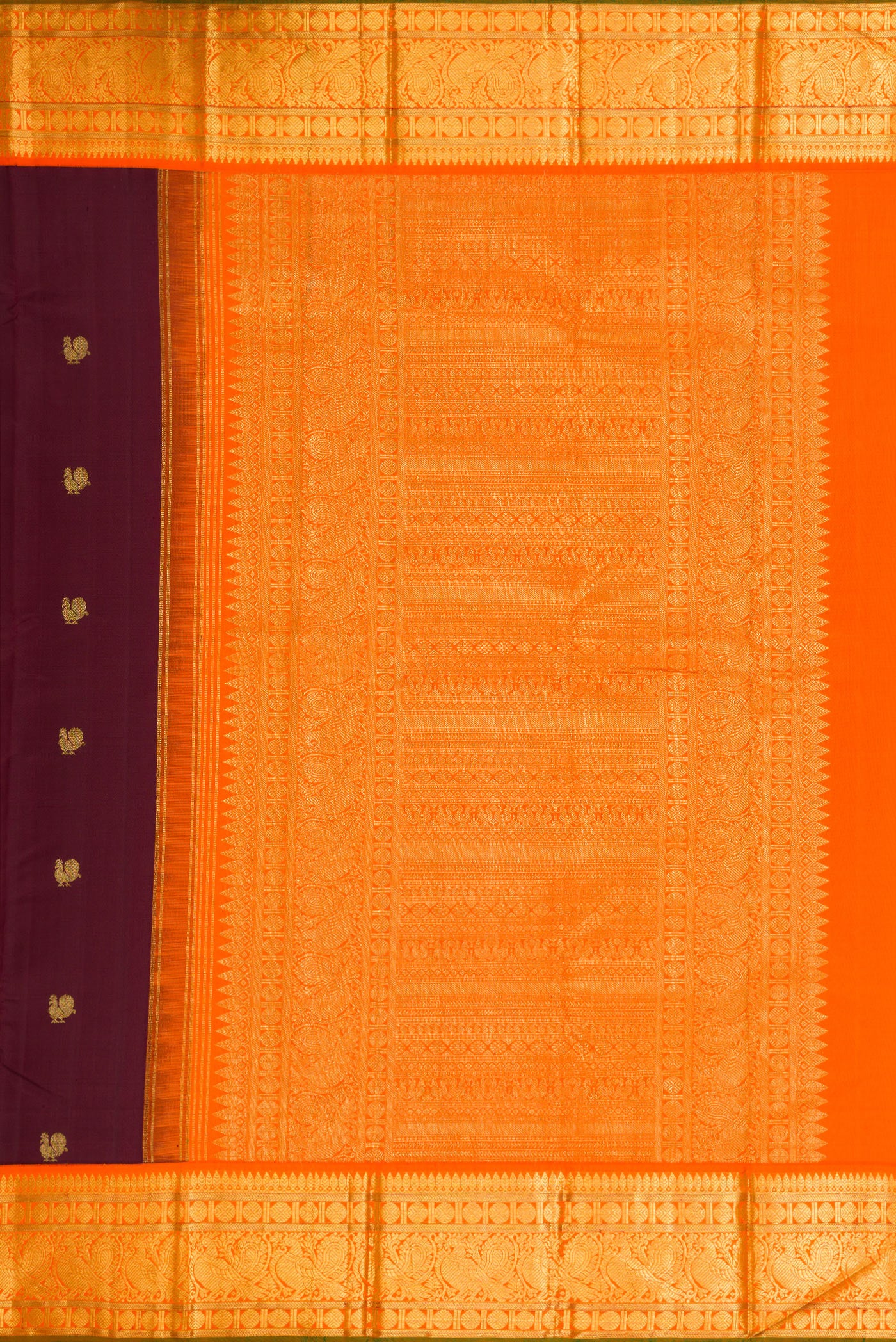 Coffee Brown Kanjivaram Silk Saree - Image 7