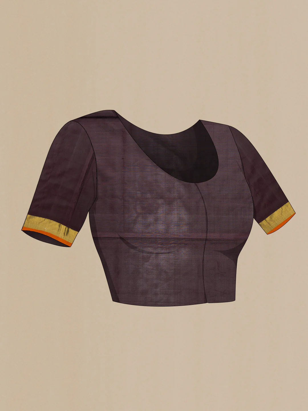 Coffee Brown Uppada Silk Saree - Image 5