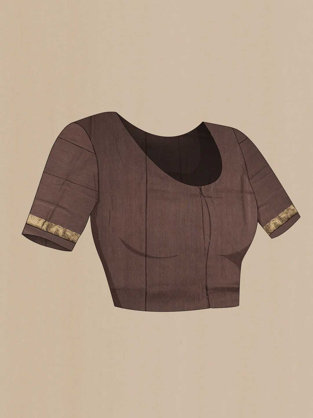 Coffee Brown Banarasi Tussar Georgette Saree - Image 4