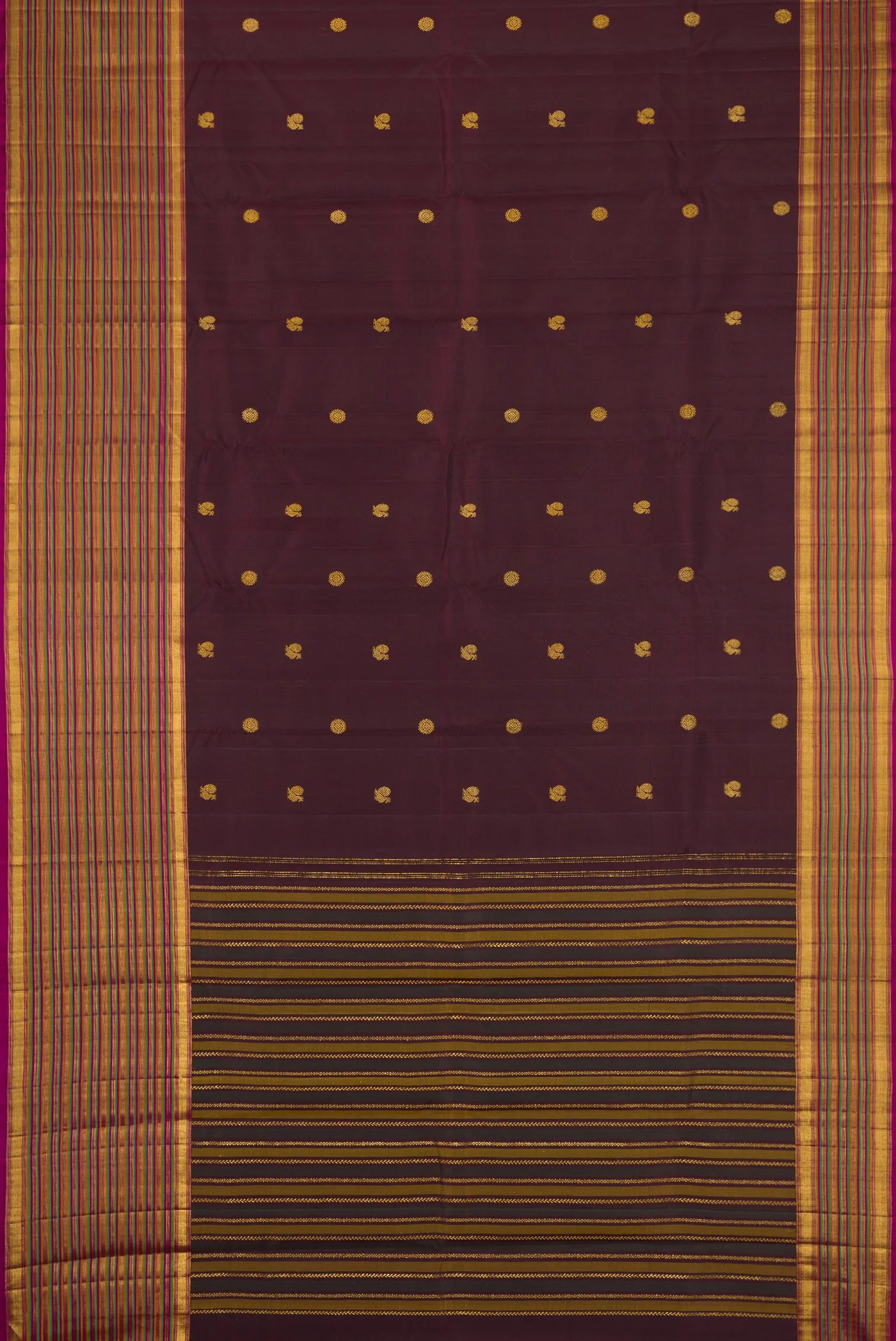 Coffee Brown Kanjivaram Silk Saree - Image 6