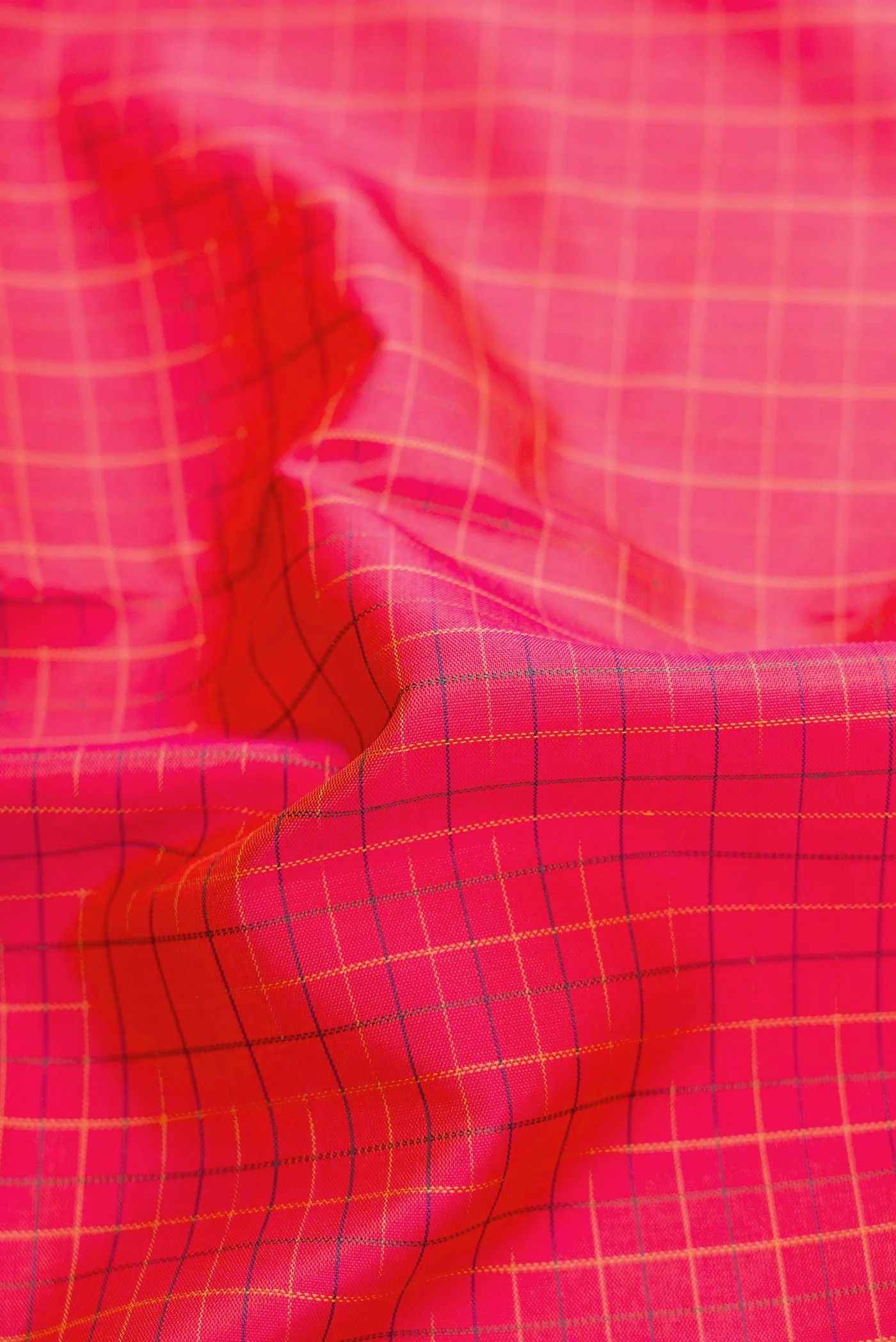 Coral Dual Tone Kanchipuram Silk Saree - Image 2