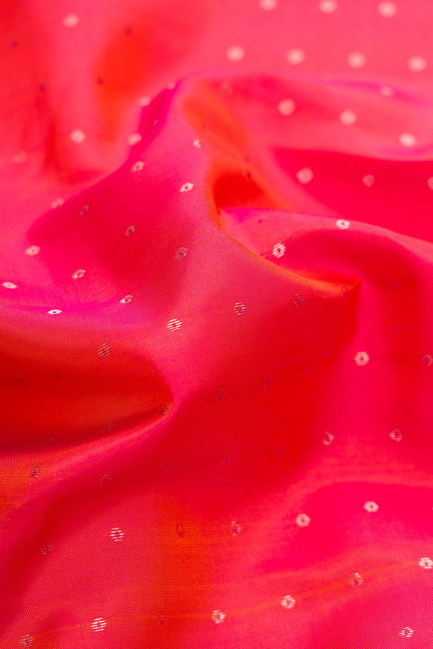Pink with Orange Color Kanchipuram Silk Saree - Image 2