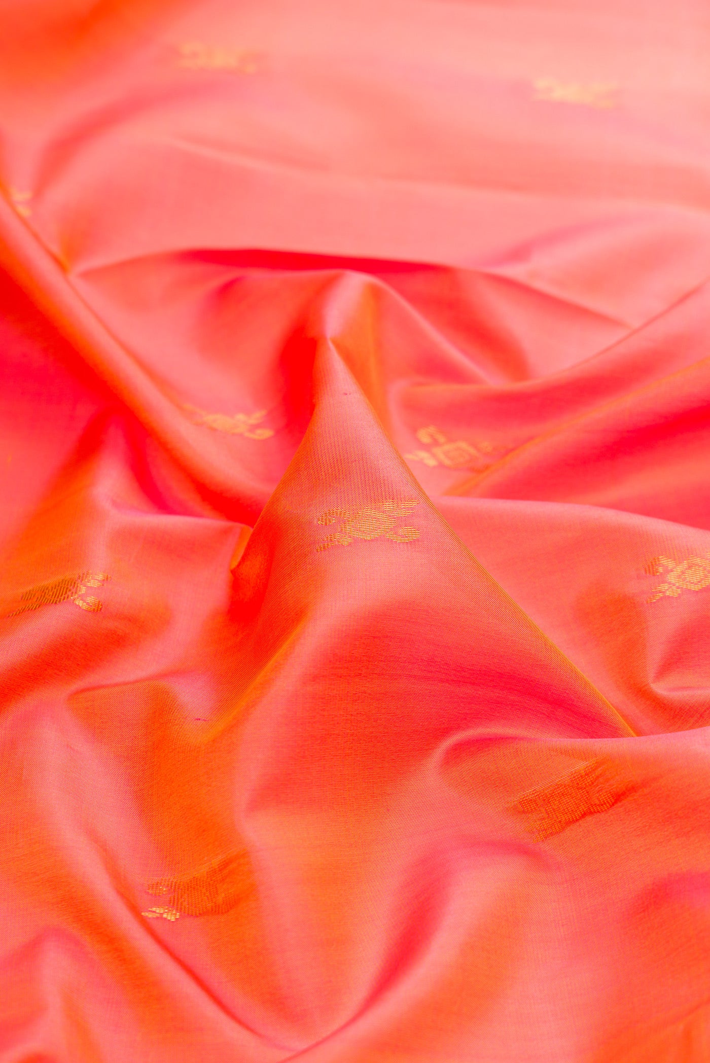 Pink with Orange Color Soft Silk Saree - Image 2