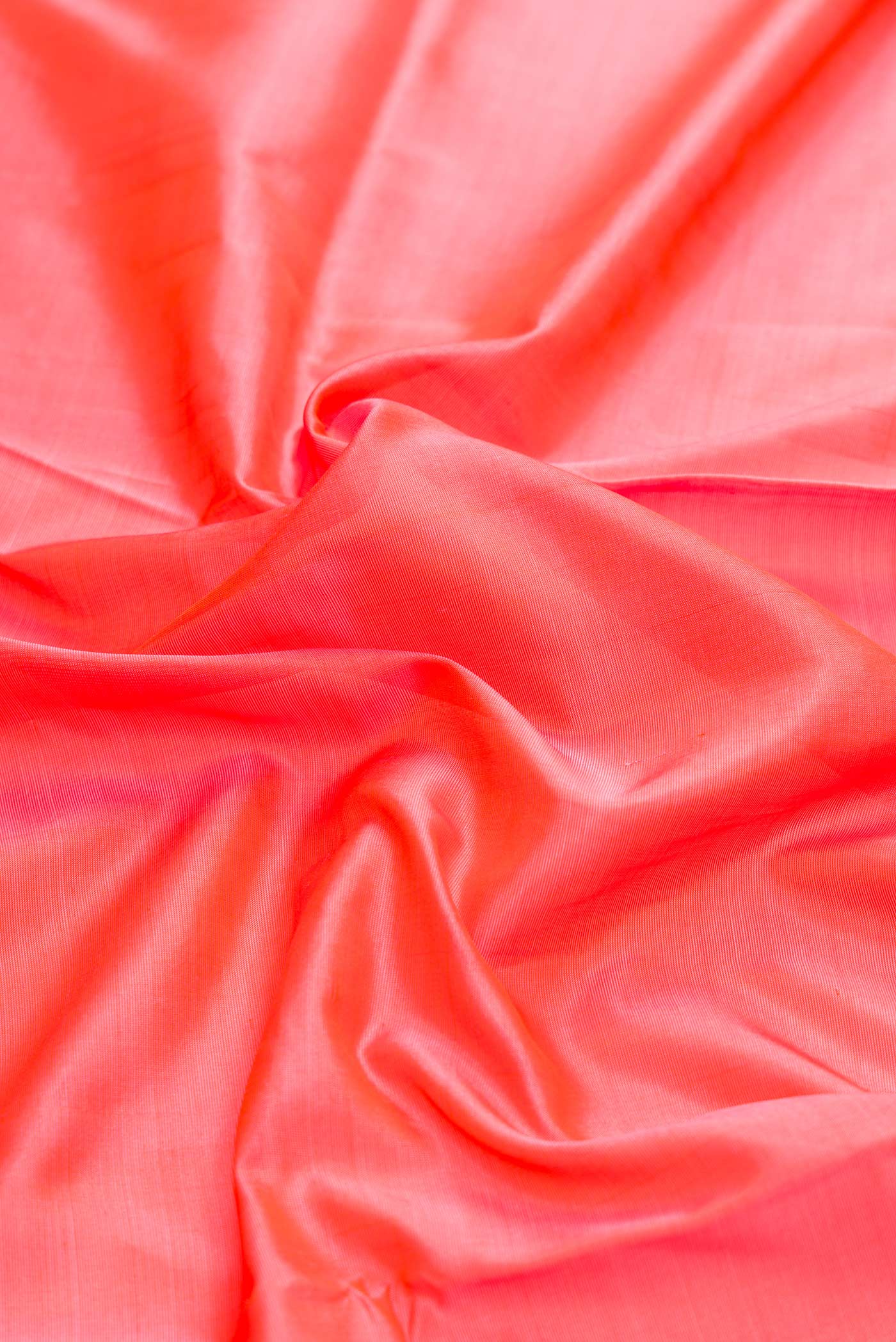 Coral Dual Tone Uppada Silk Saree - Image 2