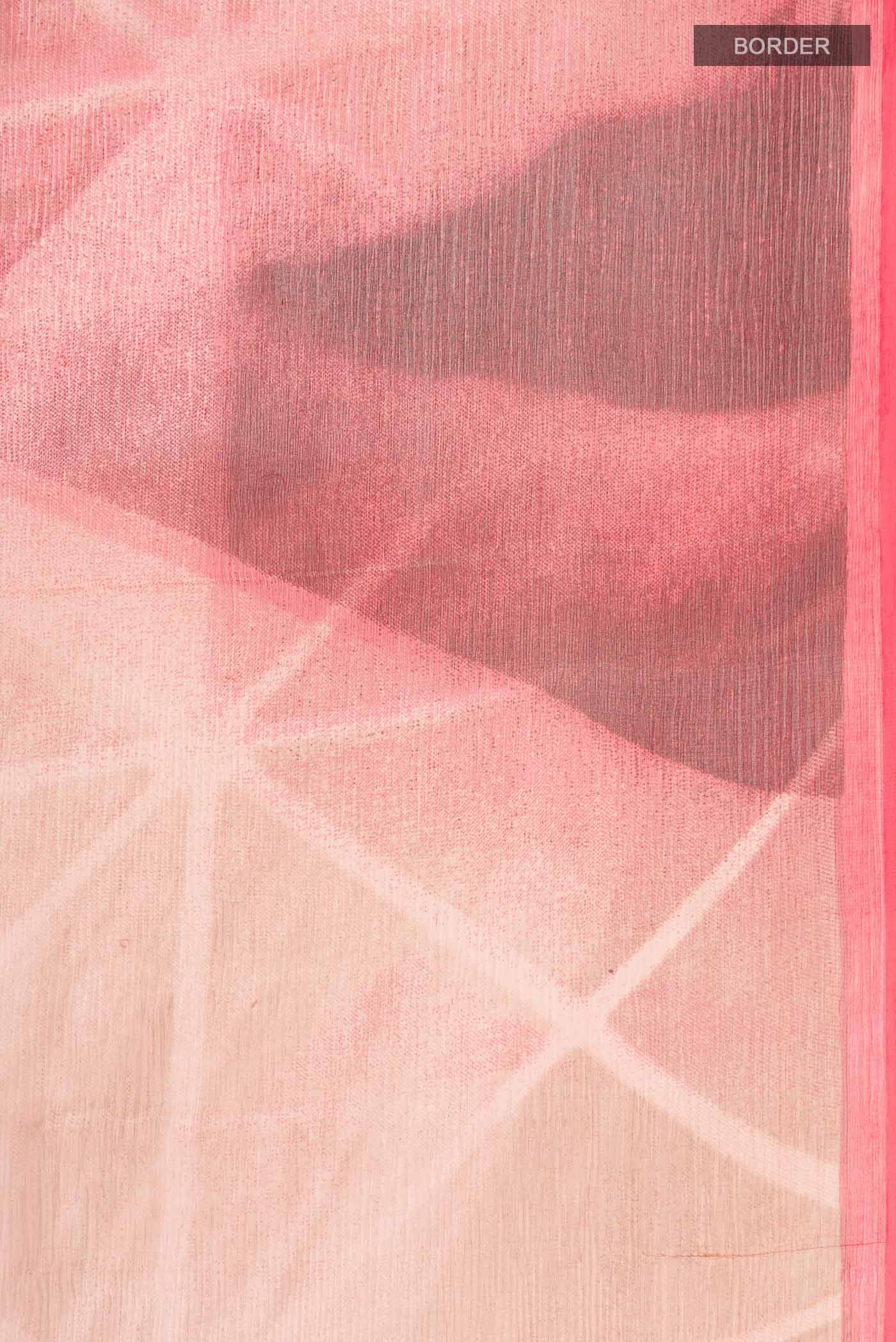 Coral Mysore Chiffon Saree - Image 3