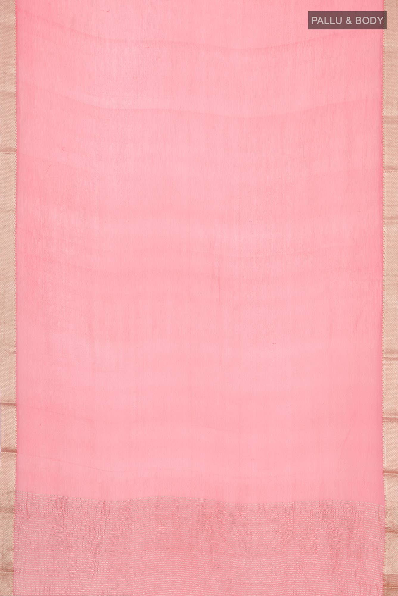 Coral Mysore Chiffon Saree - Image 3