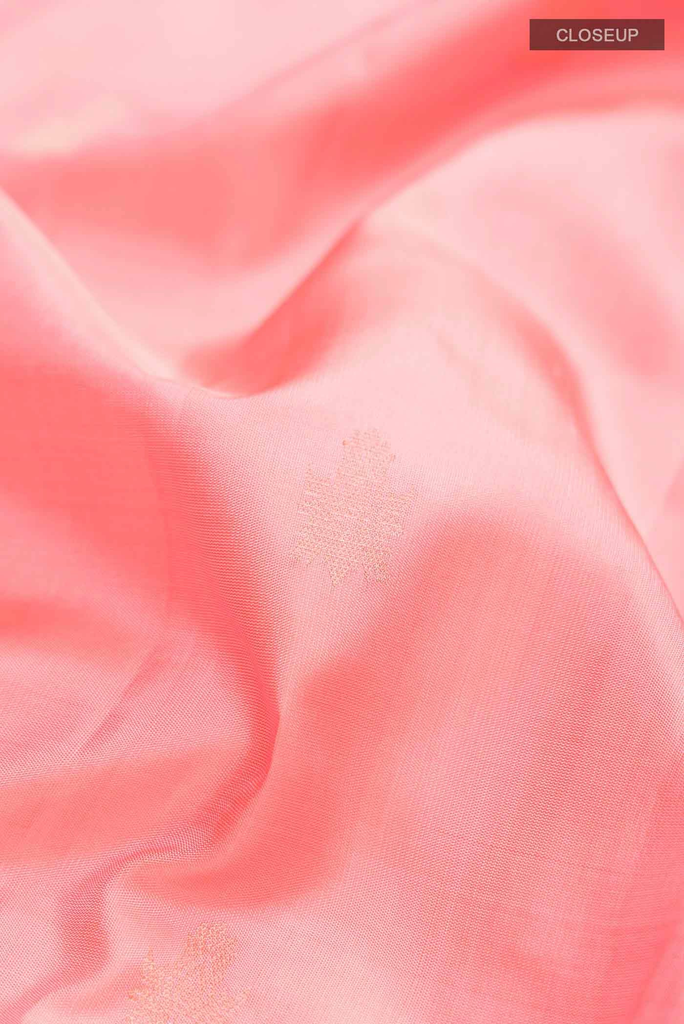 Coral Soft Silk Saree - Image 2