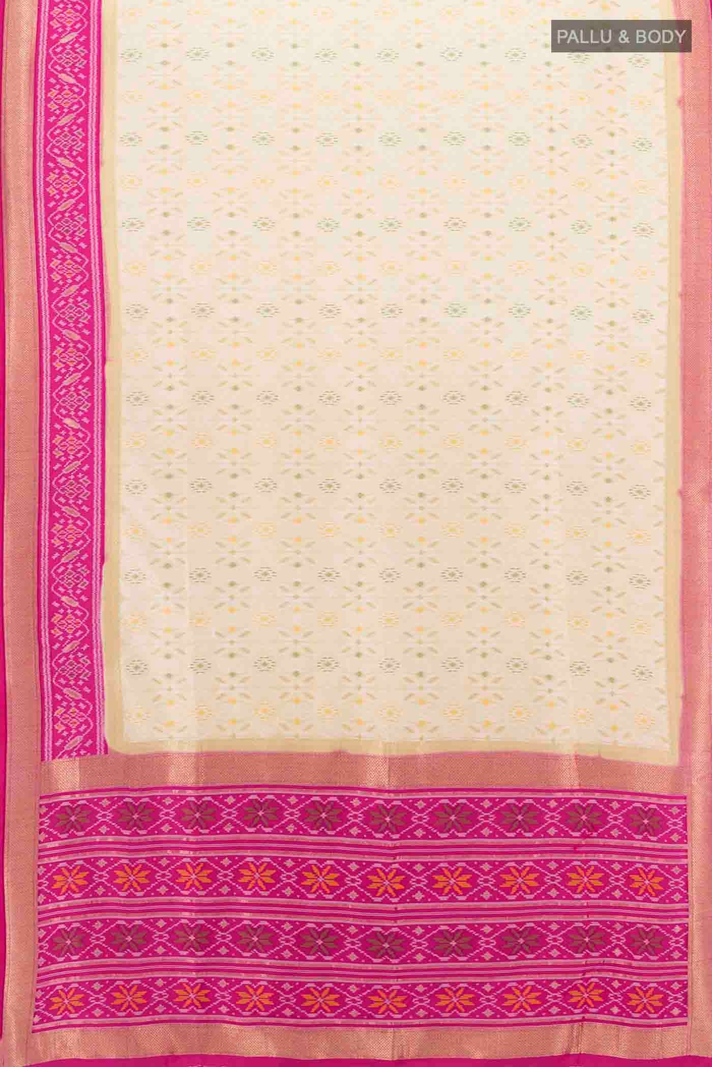 Cream Art Silk Saree - Image 5