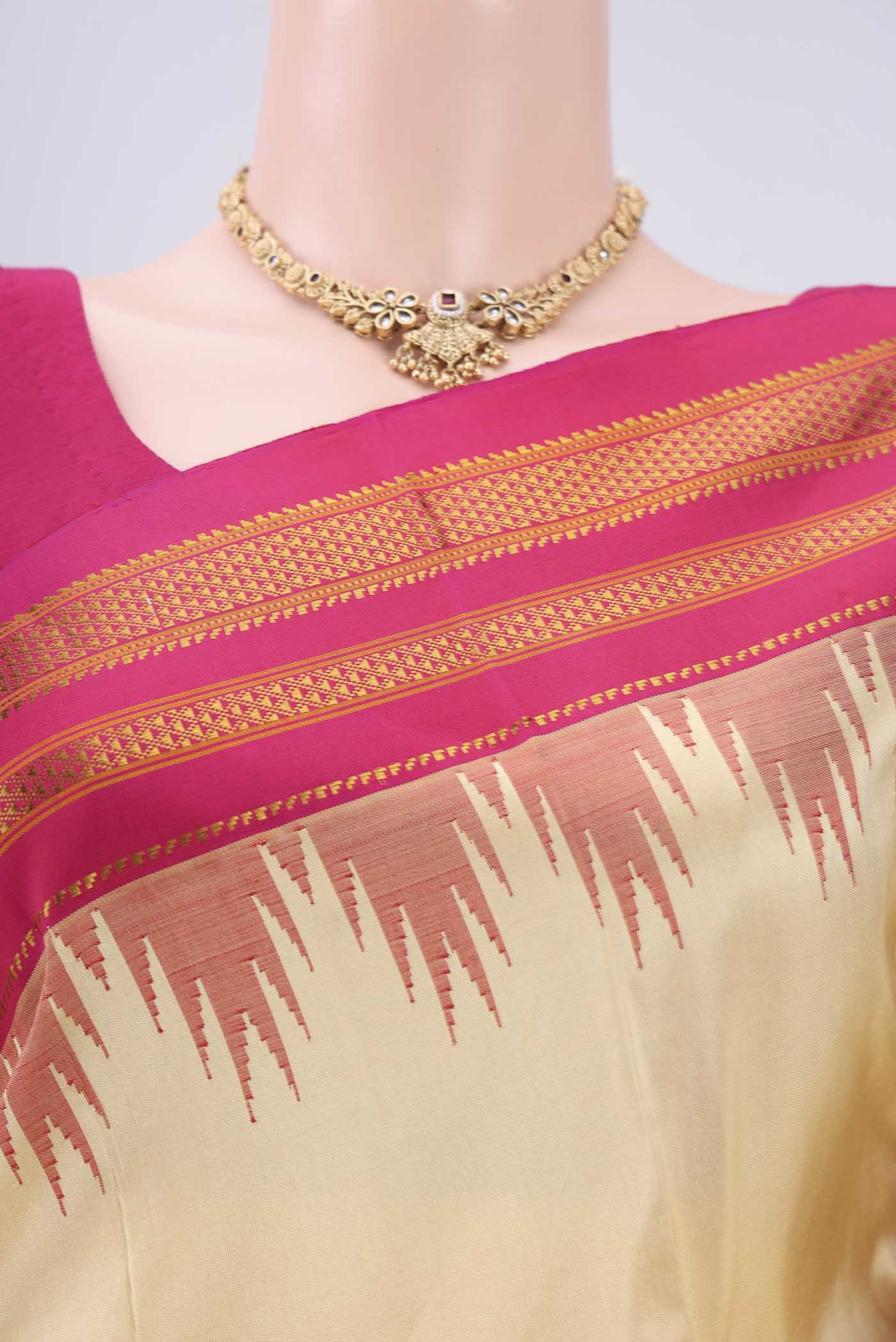 Sandal Bangalore Silk Saree - Image 2