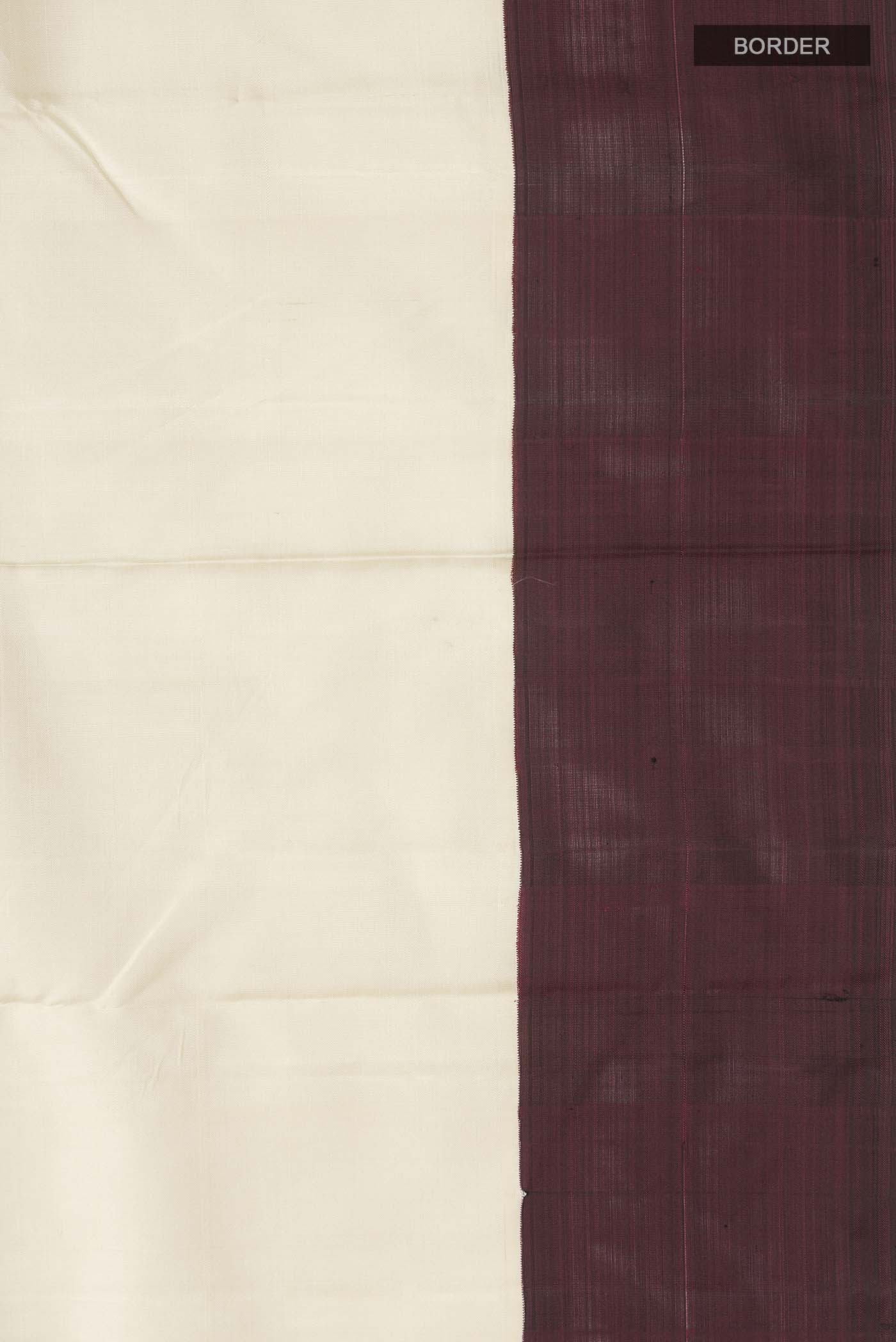 Cream Kanjivaram Silk Saree - Image 3