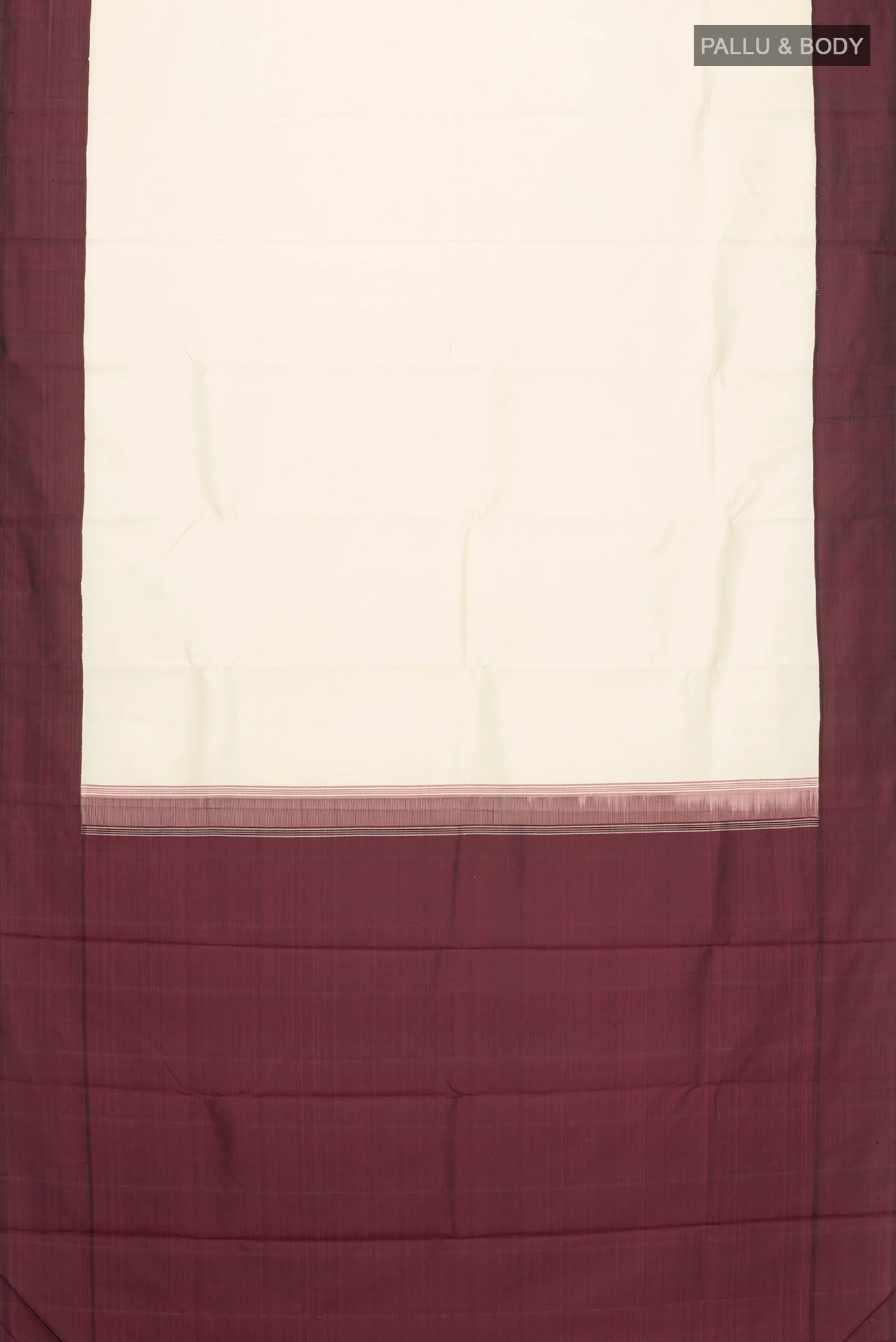 Cream Kanjivaram Silk Saree - Image 6