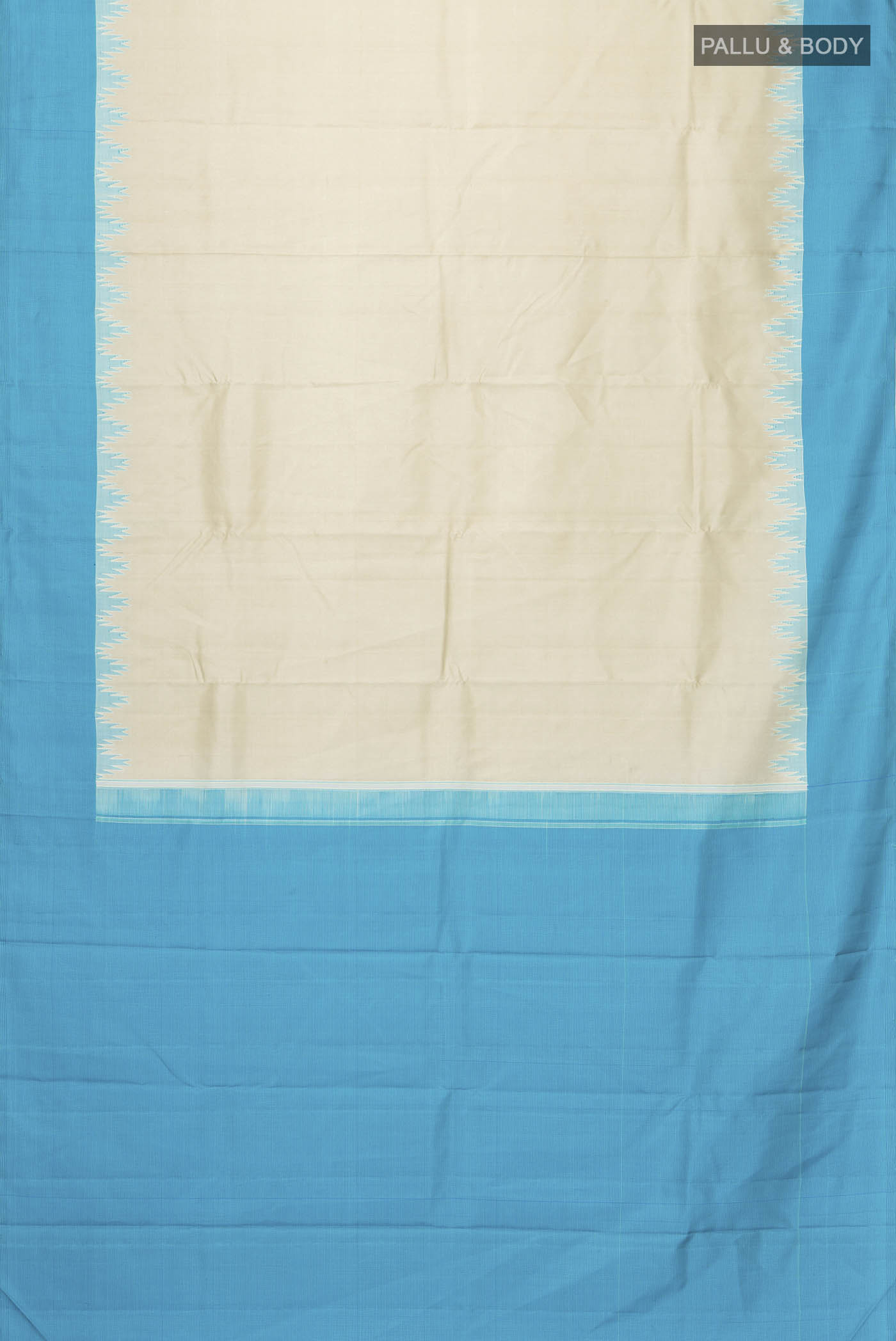 Cream Kanjivaram Silk Saree - Image 6