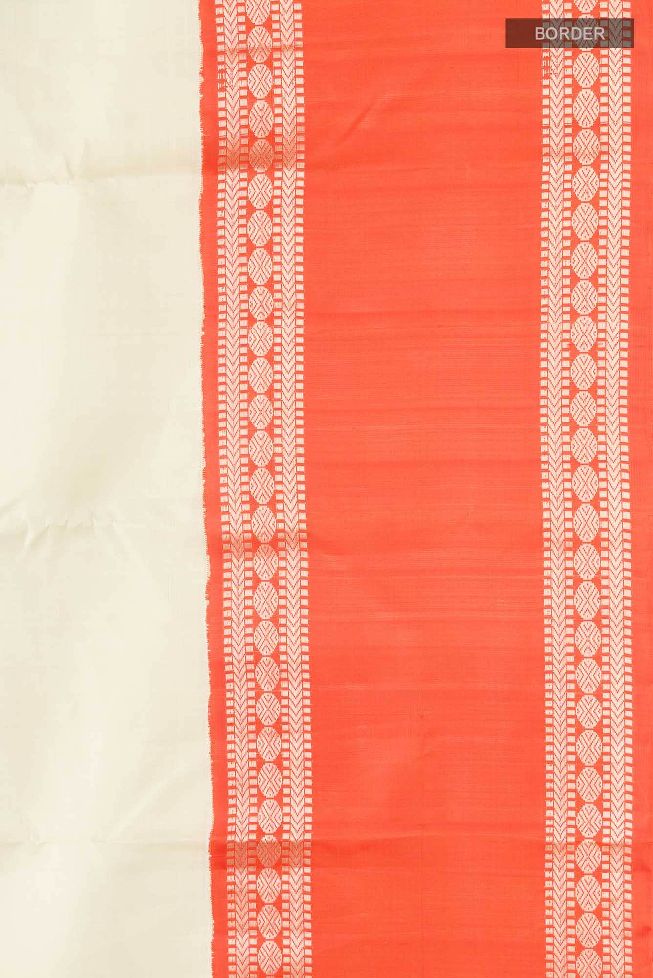Cream Kanjivaram Silk Saree - Image 5