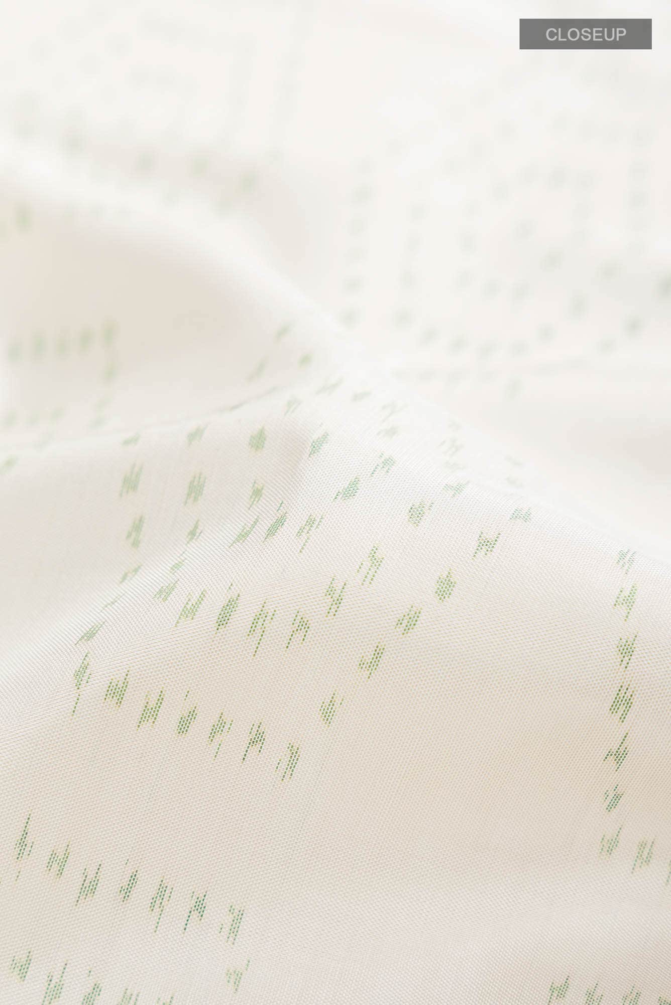 Cream Pochampally Silk Saree - Image 3